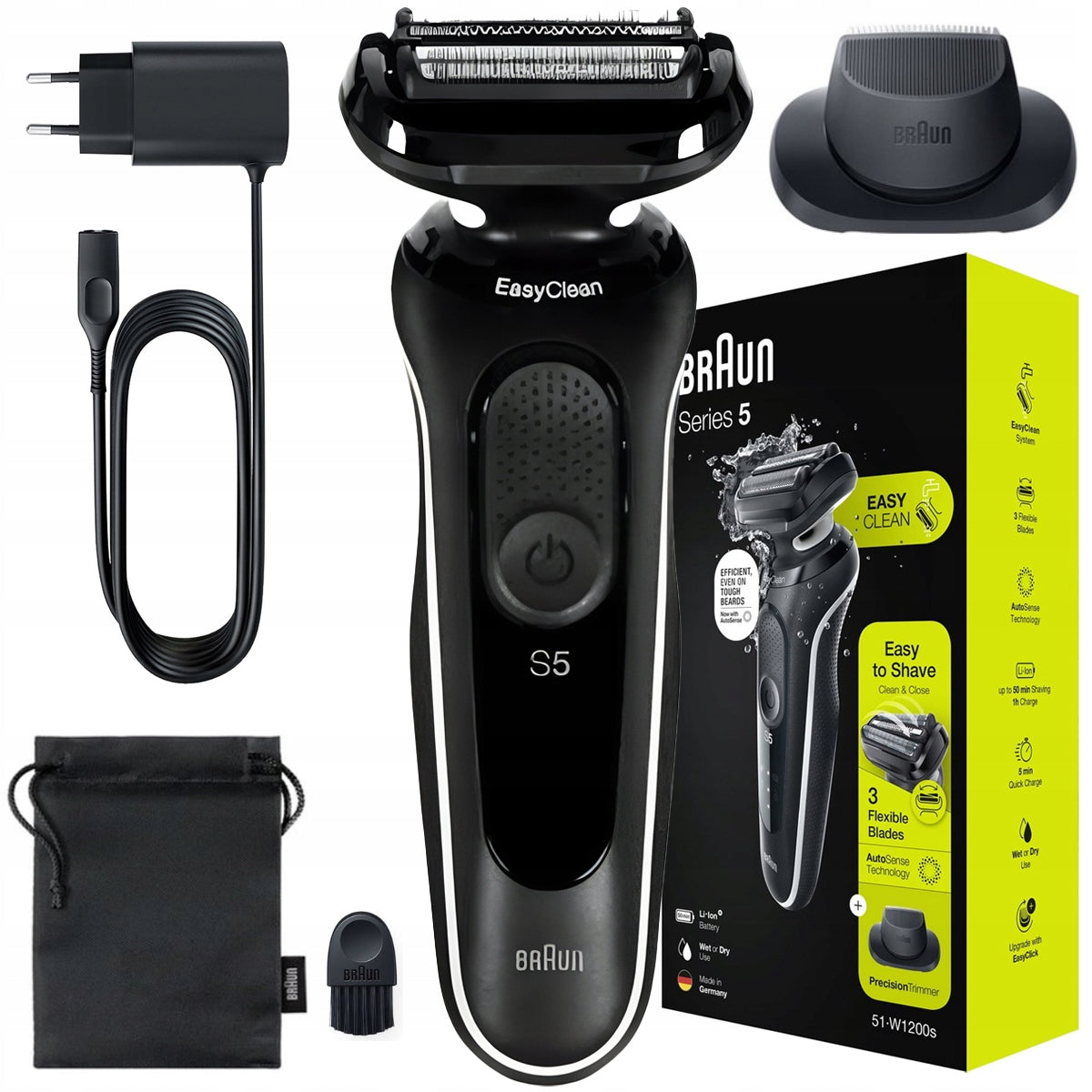 Men's shaver BRAUN Series 5 51-W1200s Wet&Dry Beard Trimmer