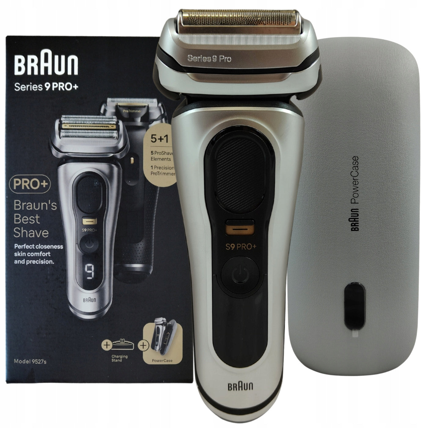 Men's shaver BRAUN Series 9 PRO+ 9527S + POWER CASE