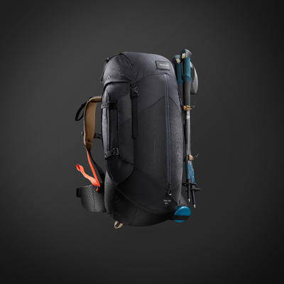Men's trekking backpack Forclaz MT100 Easyfit Color gray