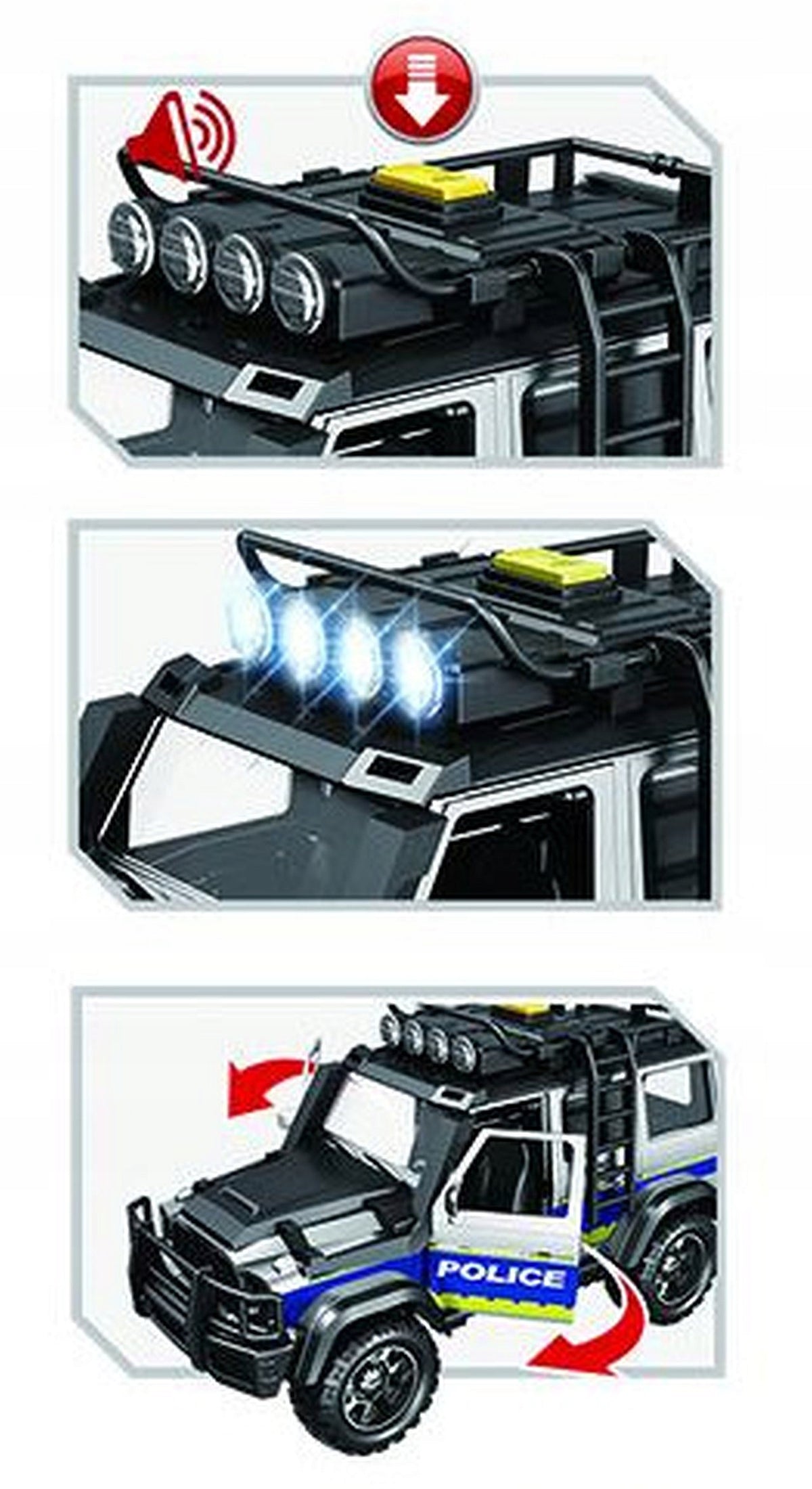 Mercedes G-class police car open door Brand Dromader