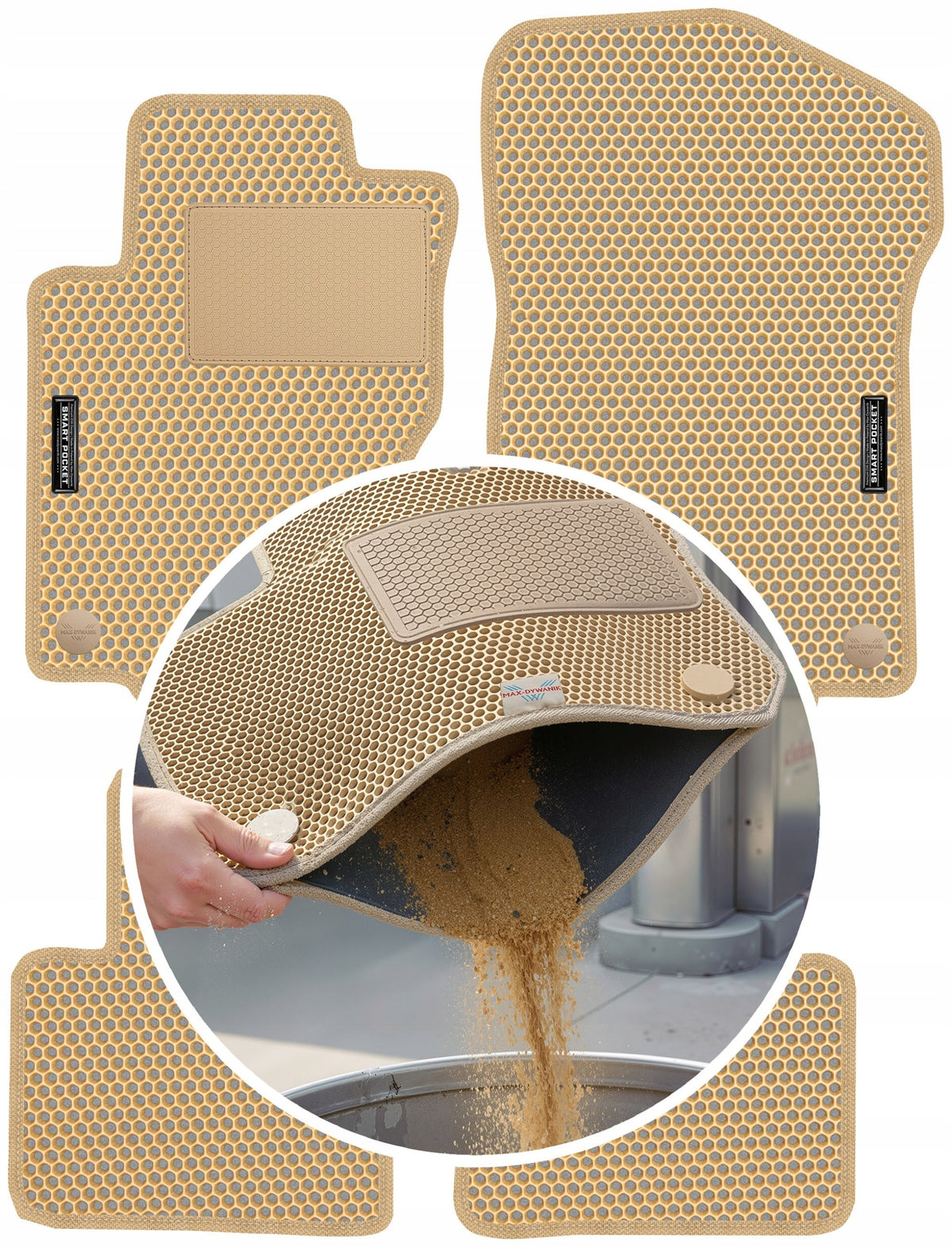 Mercedes GL X164 2006-2012 EVA SMART POCKET Rugs