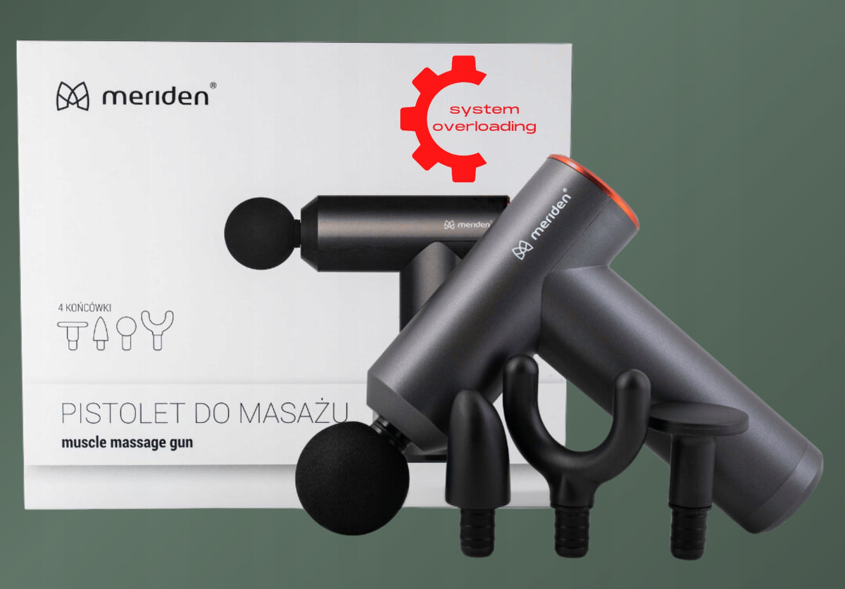 Meriden PG-M190 Muscle Massager Massage Gun 4 Tips Effective
