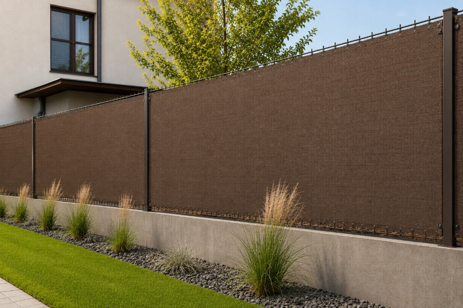 Mesh Fence Cover 1,5x10m HDPE Balcony Fence Cover BRONZE Manufacturer code 1,5x10-braz