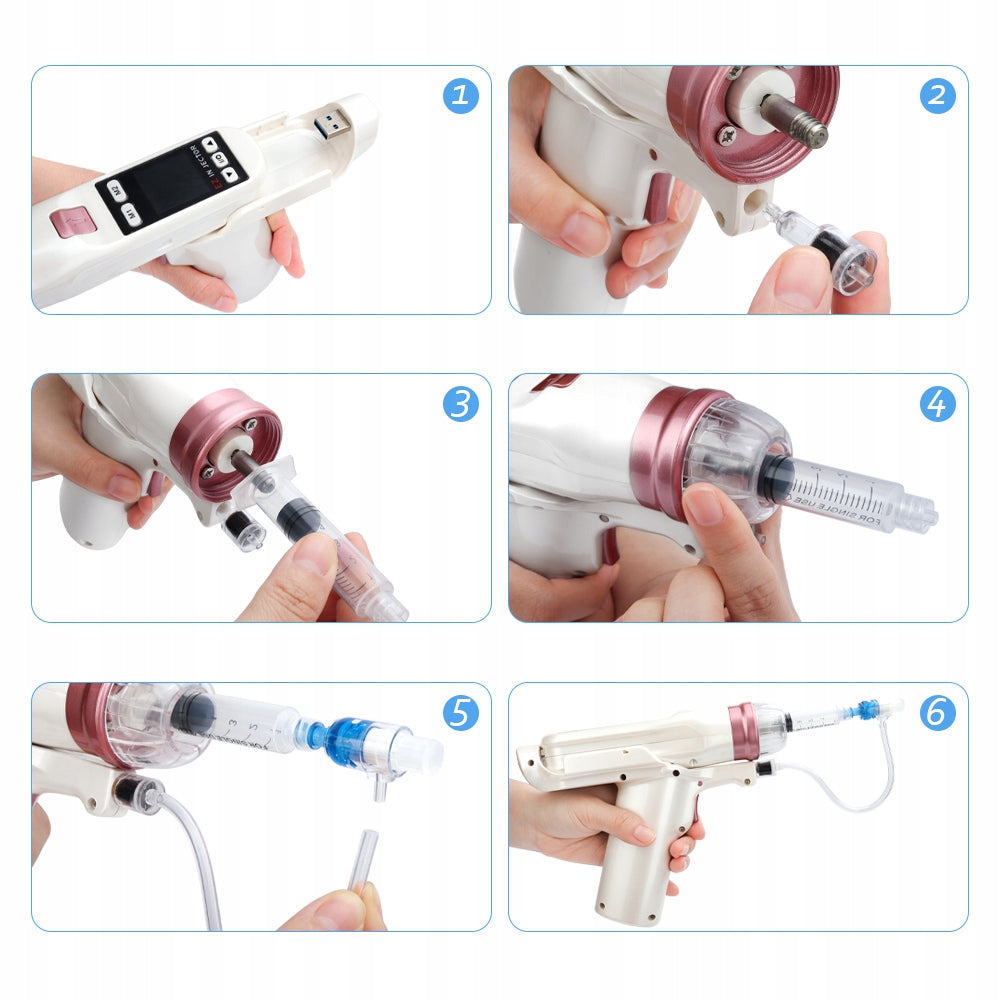 MesoGun needle mesotherapy gun – vacuum, ampoule injection Manufacturer code MezoGun H3 podciśnieniowy MESO GUN