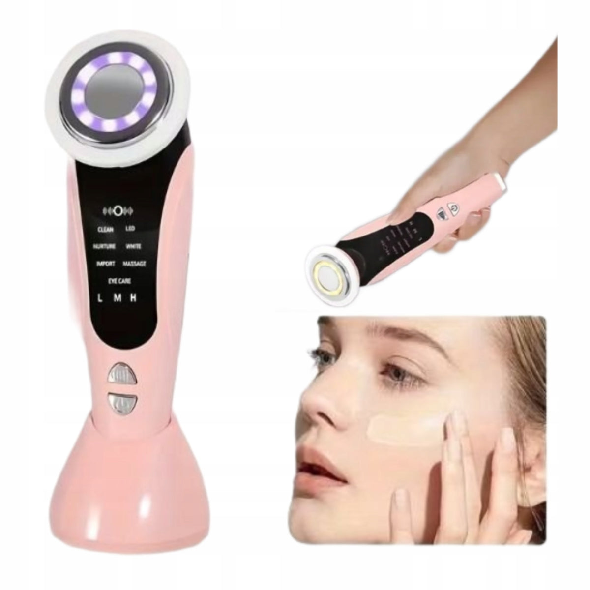 Mesotherapy Needleless Face Massager Wireless Led Light Therapy