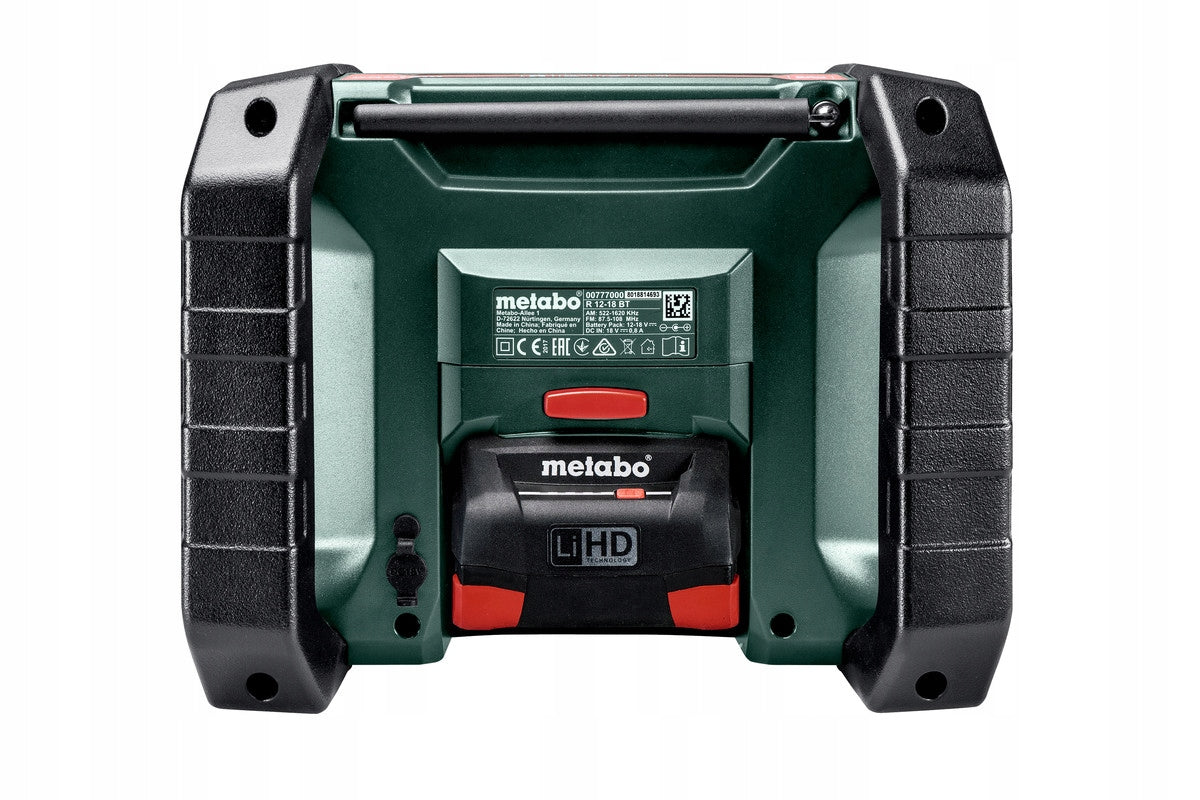 Metabo R 12-18 BT Battery Operated Network Building Radio 12V 18V 230V Manufacturer code 600777850