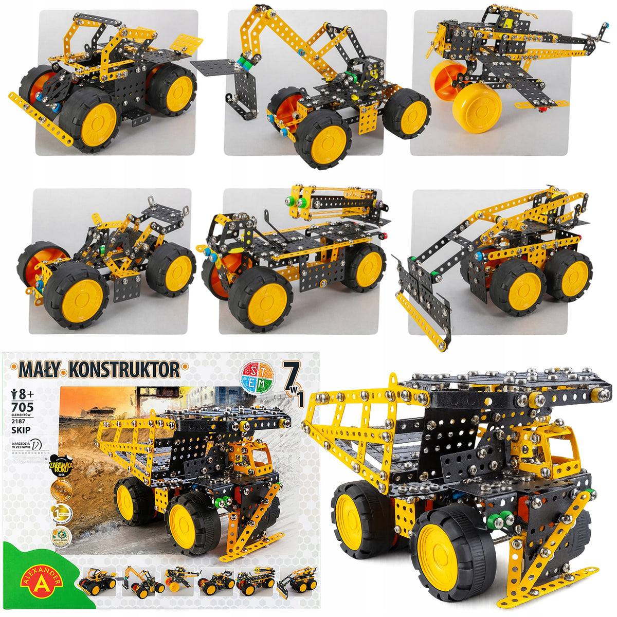 Metal Blocks for Twisting Small Builder 7in1 Brand Alexander
