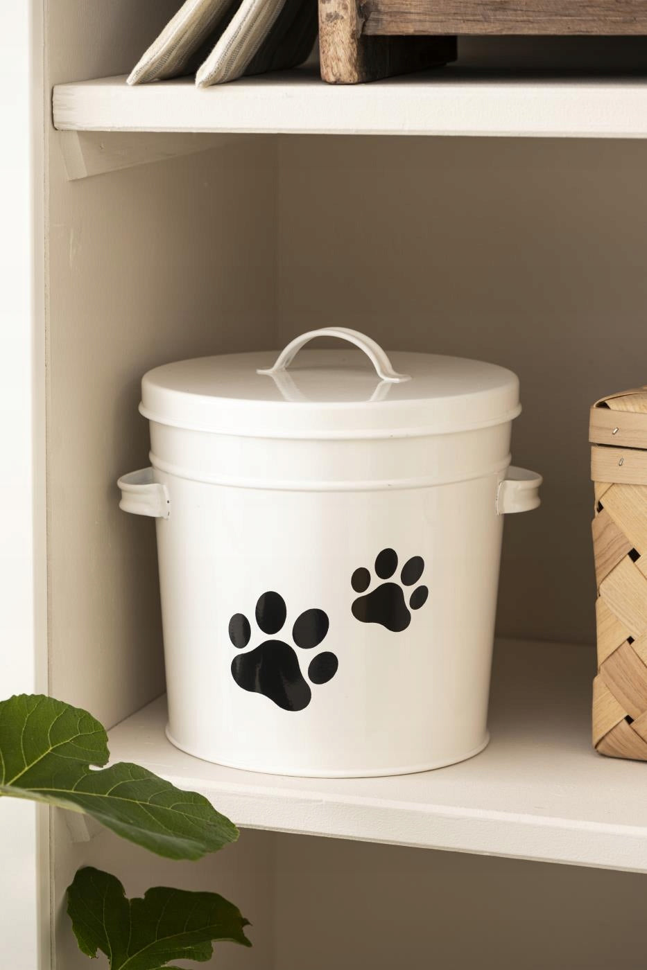 Metal Cat Dog Food Container Bucket With Lid IB LAURSEN Manufacturer code 04898-11