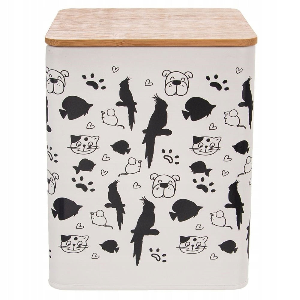 Metal Container Food Can Treats for Pet Cat Dog 3L
