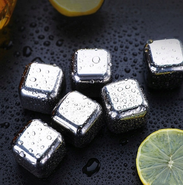 Metal Drink Cubes DrinkMaker Cooling 8 Pieces + Pliers Manufacturer DrinkMaker