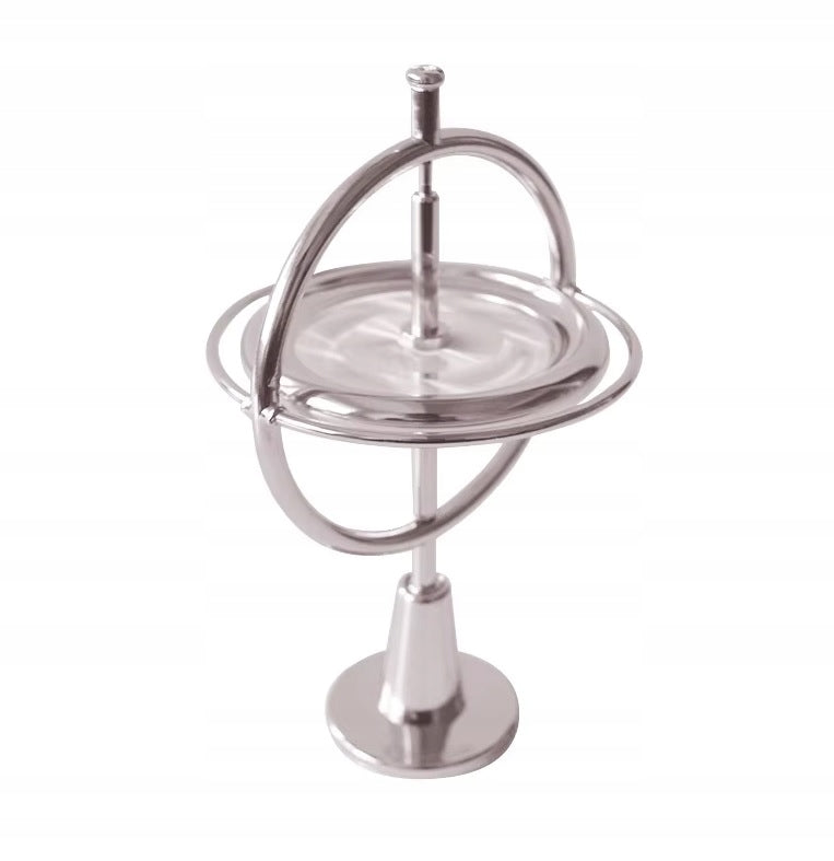 Metal Gyroscope Self Balancing Antigravity SiLVER Manufacturer code Metalowy Żyroskop Samobalansujący Silver