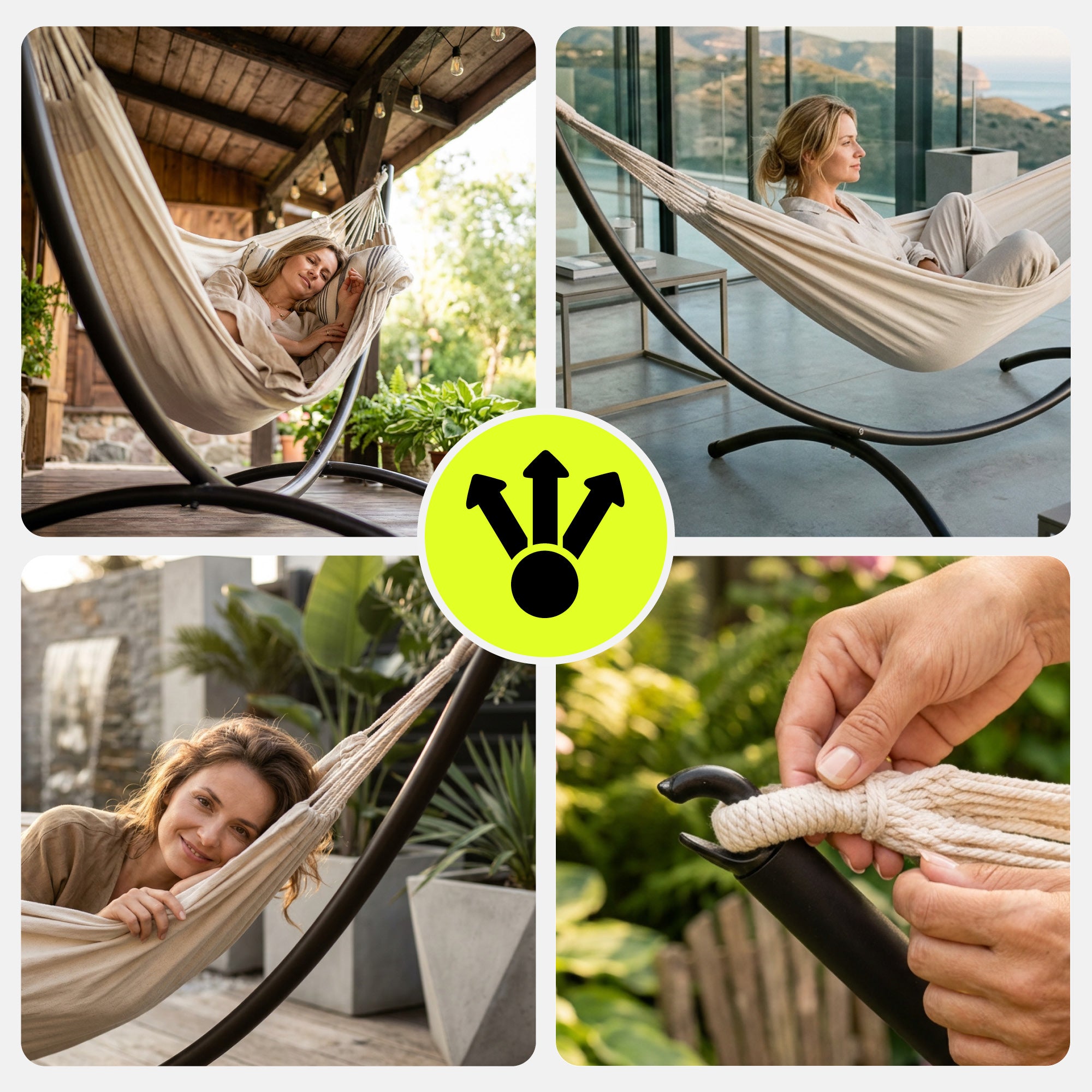 Metal Hammock Frame, Sturdy Garden Hammock Stand - Arched Manufacturer code HYP70 STELAZHAM