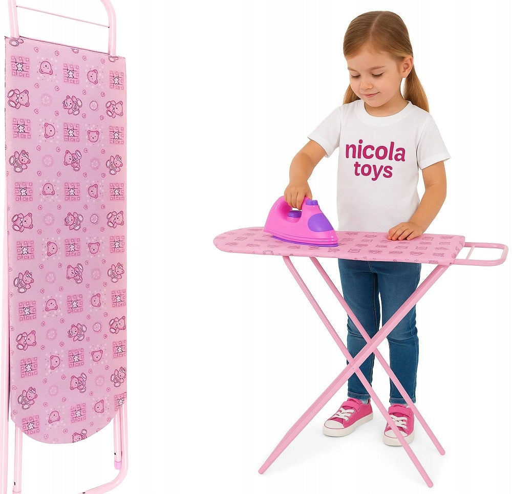Metal Ironing Board for Children + Iron Household Appliances Set Board 1023