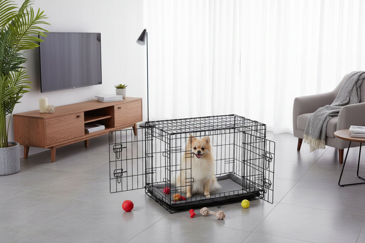 Metal Kennel Cage Dog Transporter 75x45x54 Bed freebie Manufacturer code 620000-606000