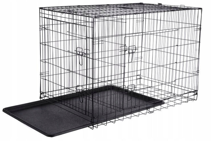 Metal Kennel Cage Transporter Folding for Cat Dog 76x54x62 cm L Packaging status original
