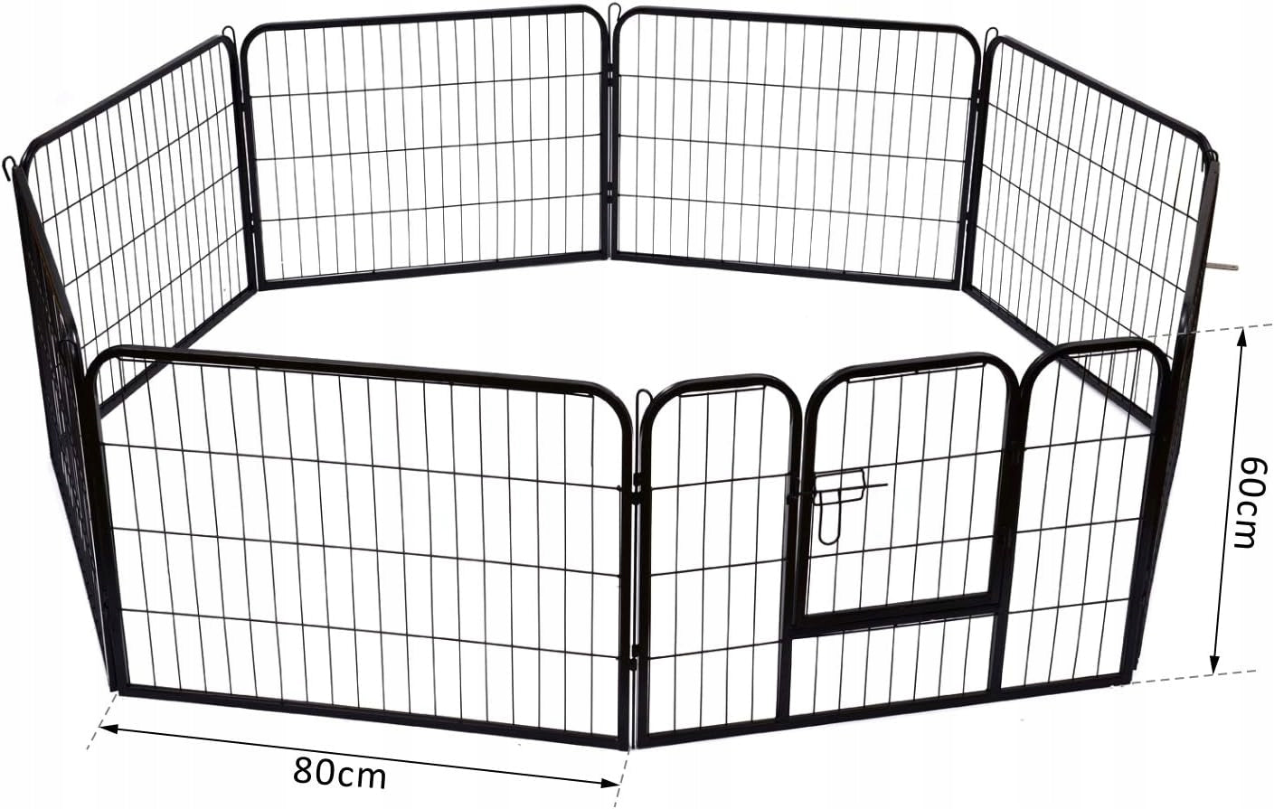 Metal Playpen Cage Cat Runway for Rabbit Cat Dog 60 x 80 cm WITH FRET Manufacturer code 73114/CZA