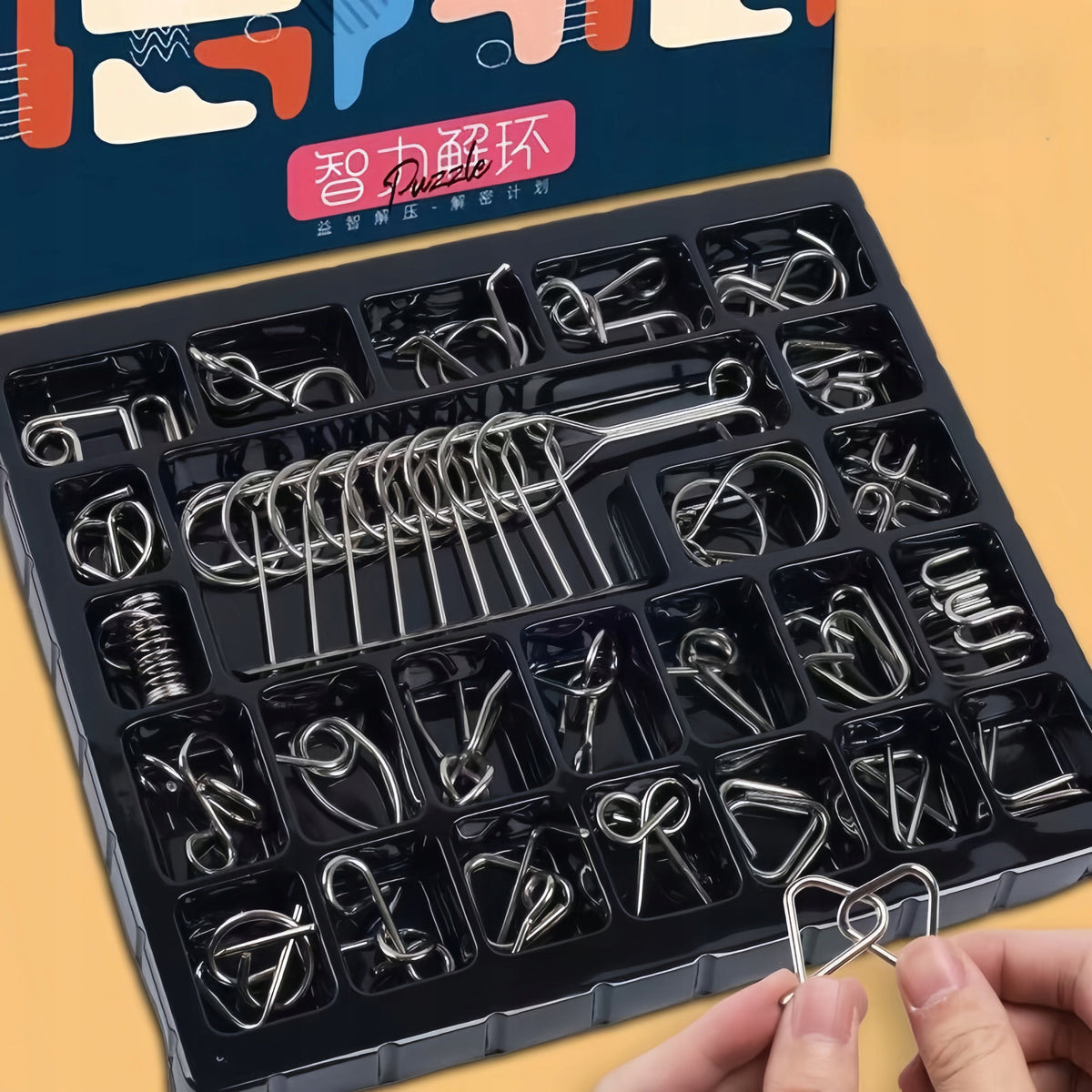 Metal Puzzle 25 PCS Puzzle Metal Puzzles Brand no brand