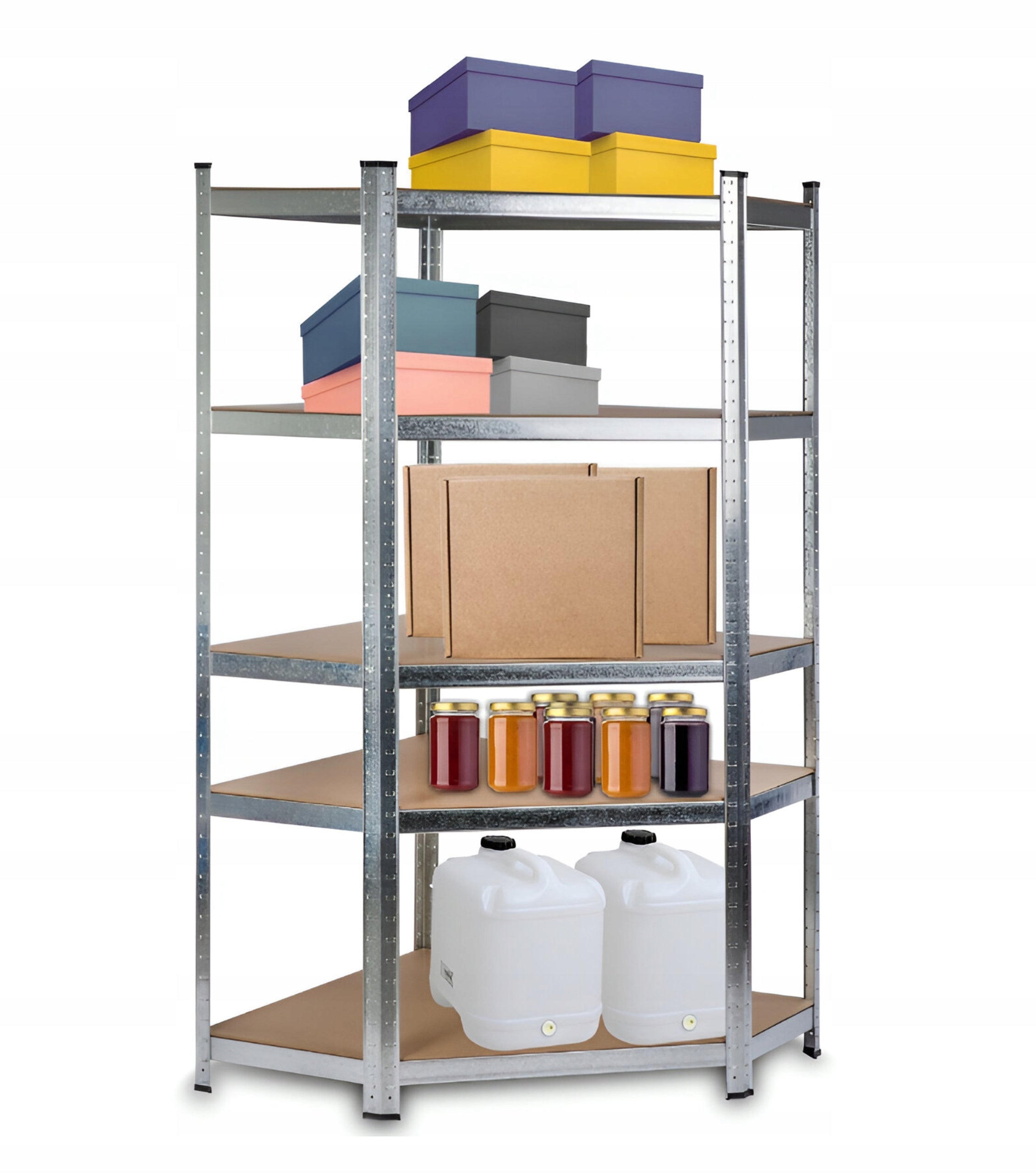 Metal Shelving Set 3pcs Corner Warehouse Garage Workshop 180x250 Packaging status original