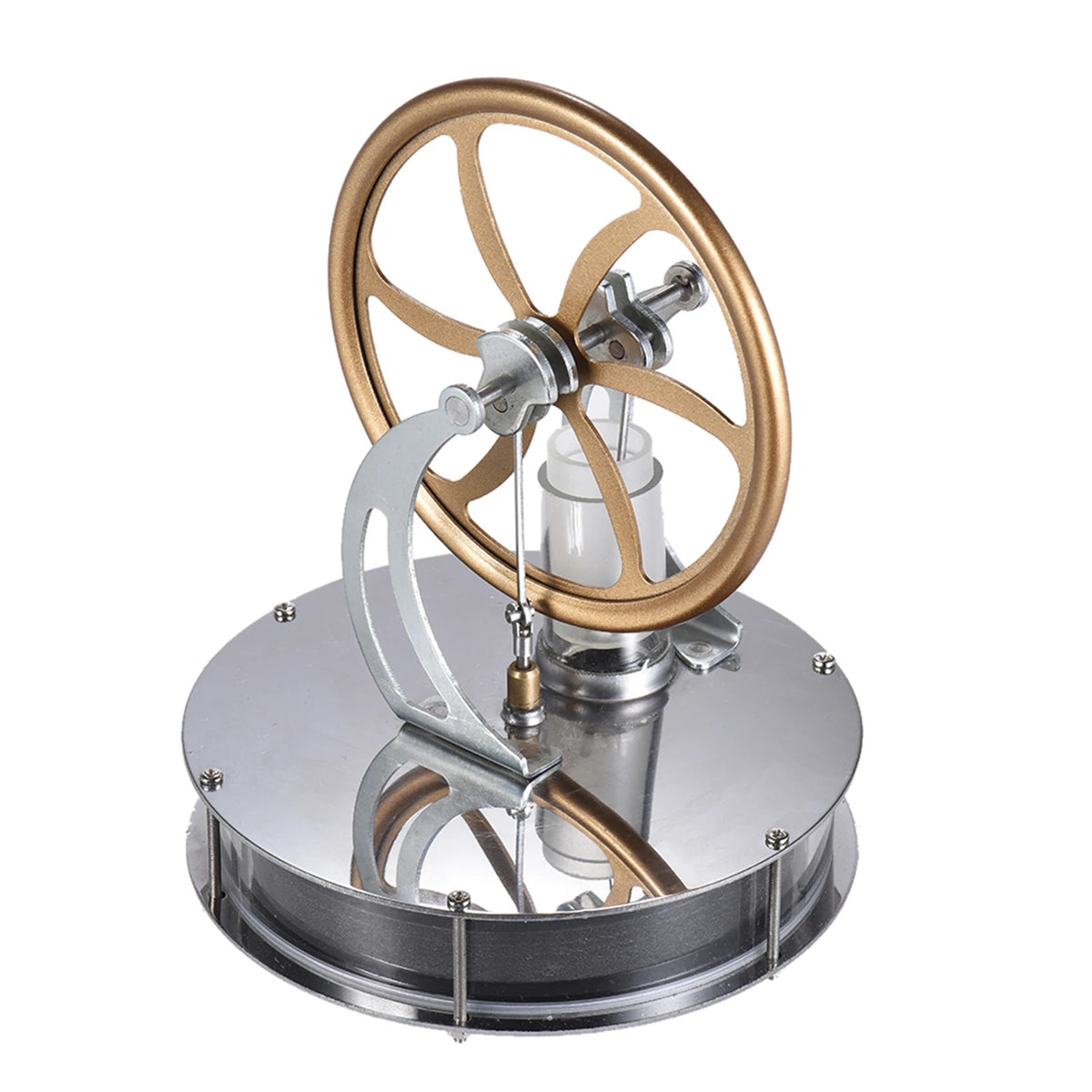 Metal Stirling Engine, Low Temperature Educational Model