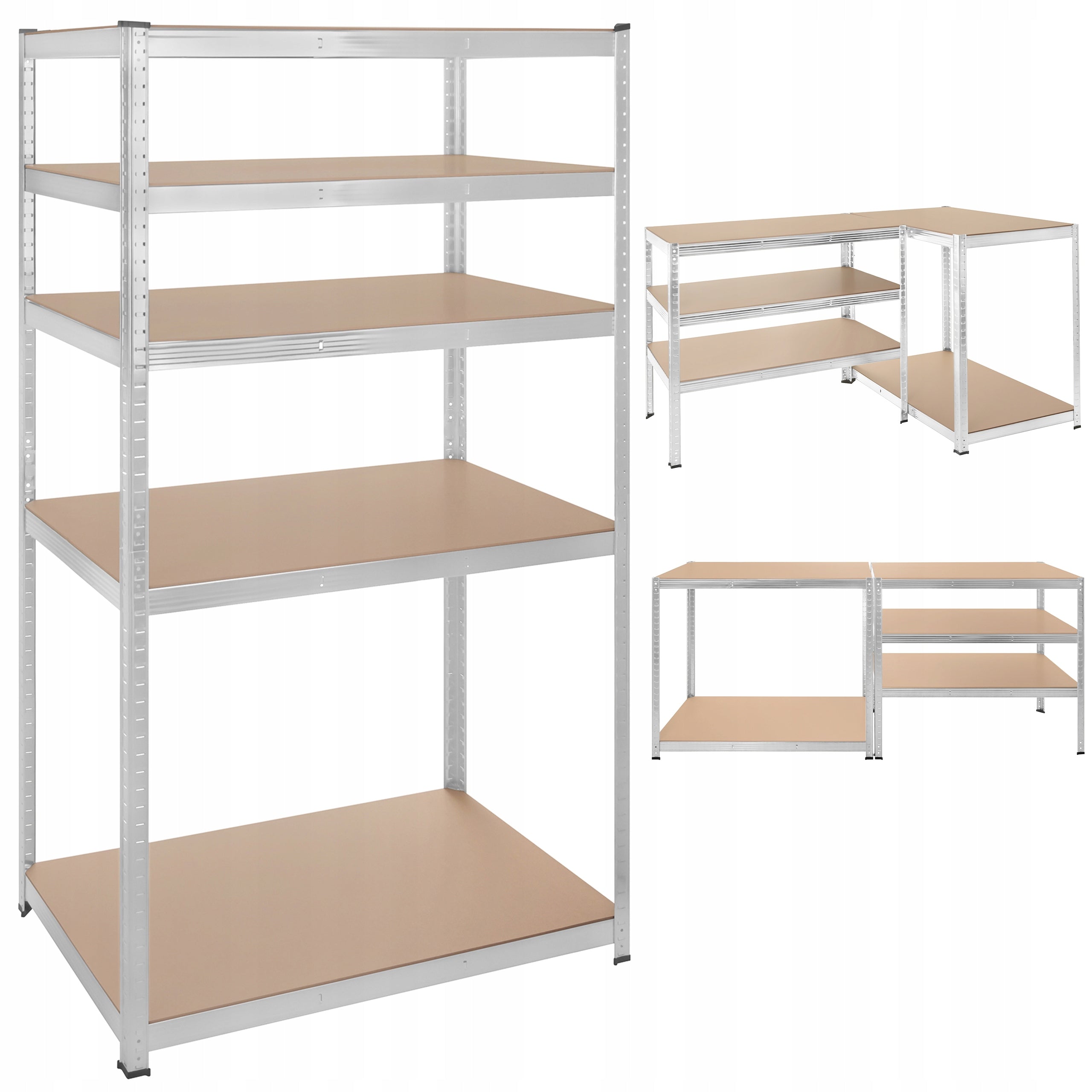 Metal Storage Rack 5 Shelves for Basement Garage Great Strong 1000kg 1T