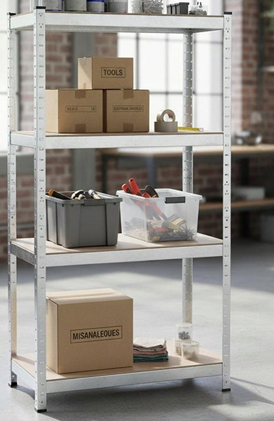 Metal Storage Rack Garage Workshop 150x75x30cm Packaging status original