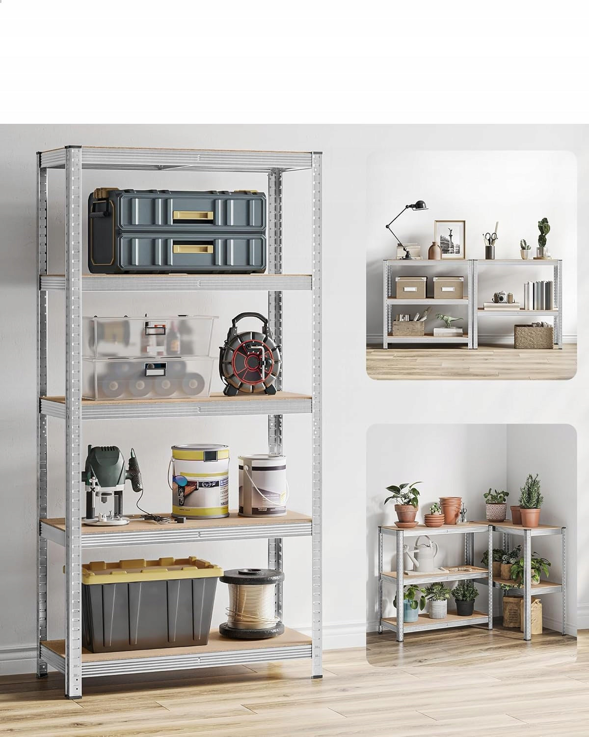 Metal Storage Rack Garage Workshop 180x90x30cm Manufacturer code Regal