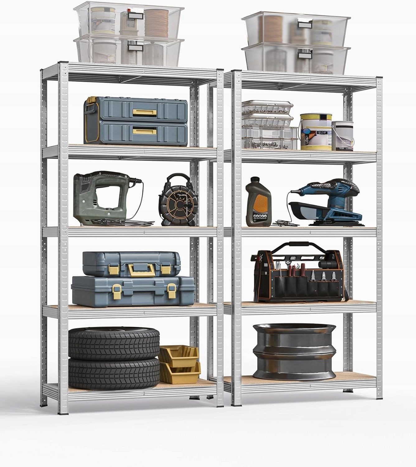 Metal Storage Rack Garage Workshop 180x90x40cm EAN (GTIN) 5907593211088