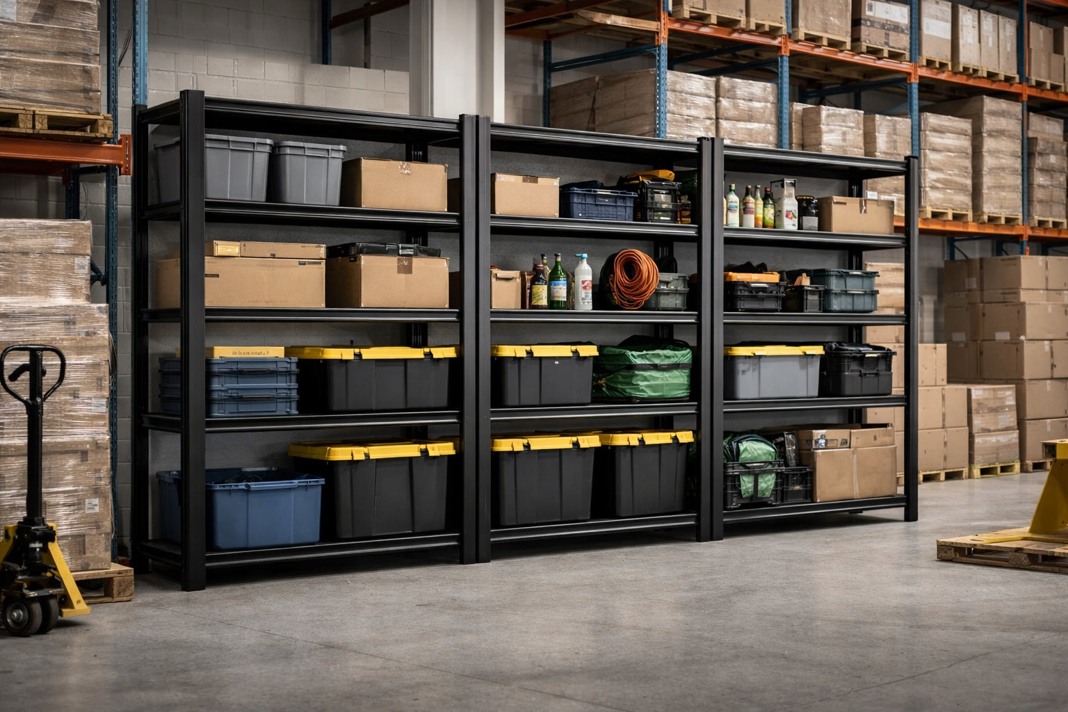 Metal Storage Rack for Garage Office Workshop 5-Shelf Durable Packaging status original