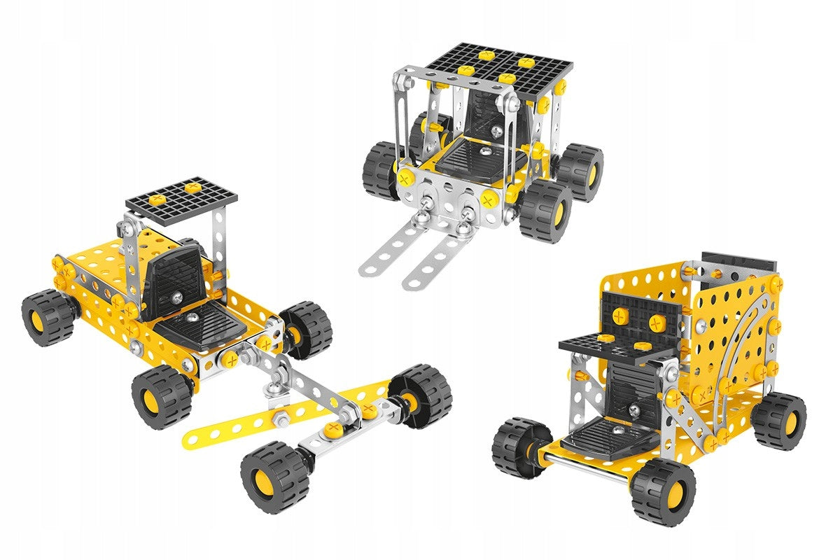 Metal building blocks, 225 elements Technok Brand Technok