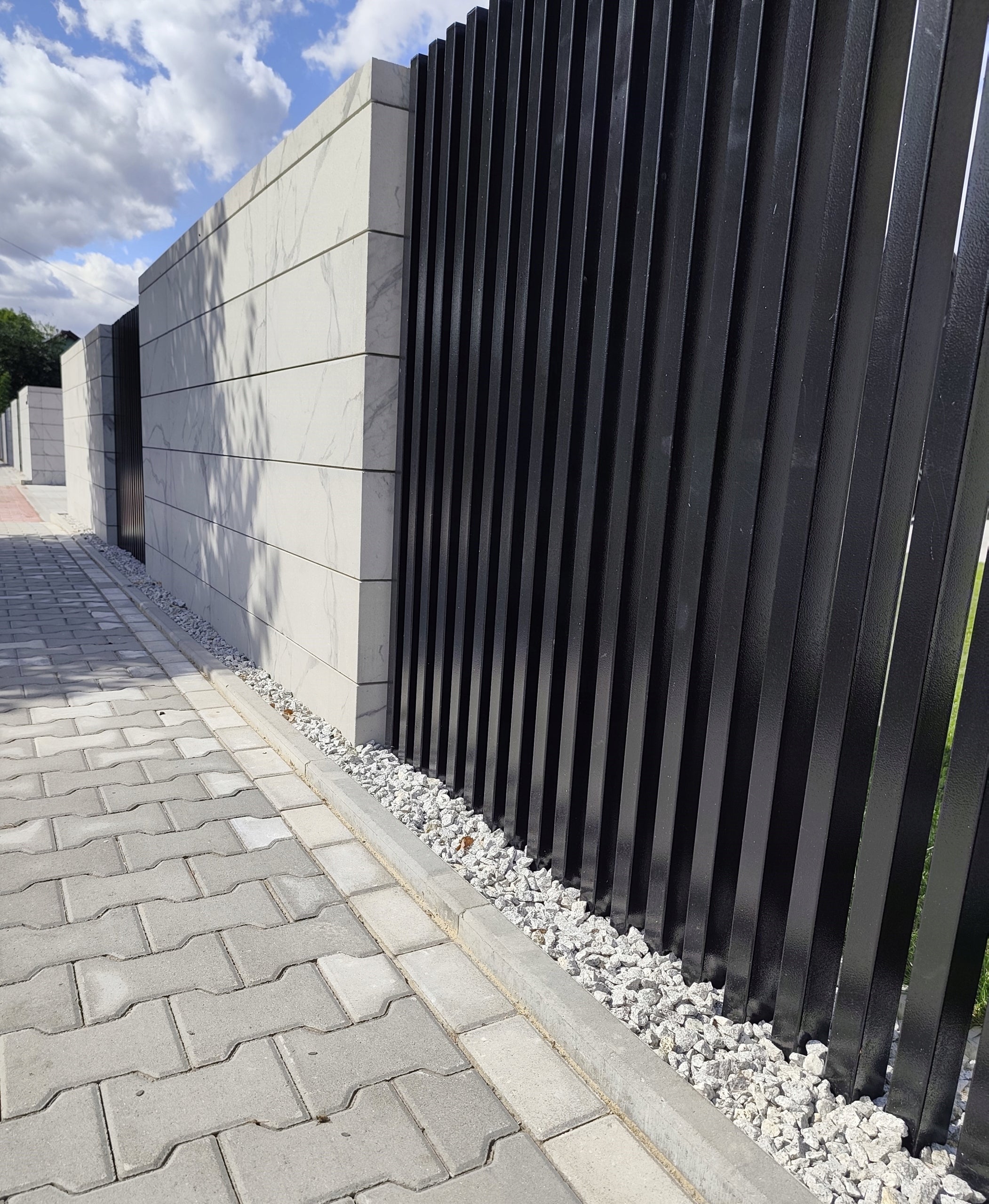 Metal comb bars 60x40 galvanized profiles fence span Packaging status original