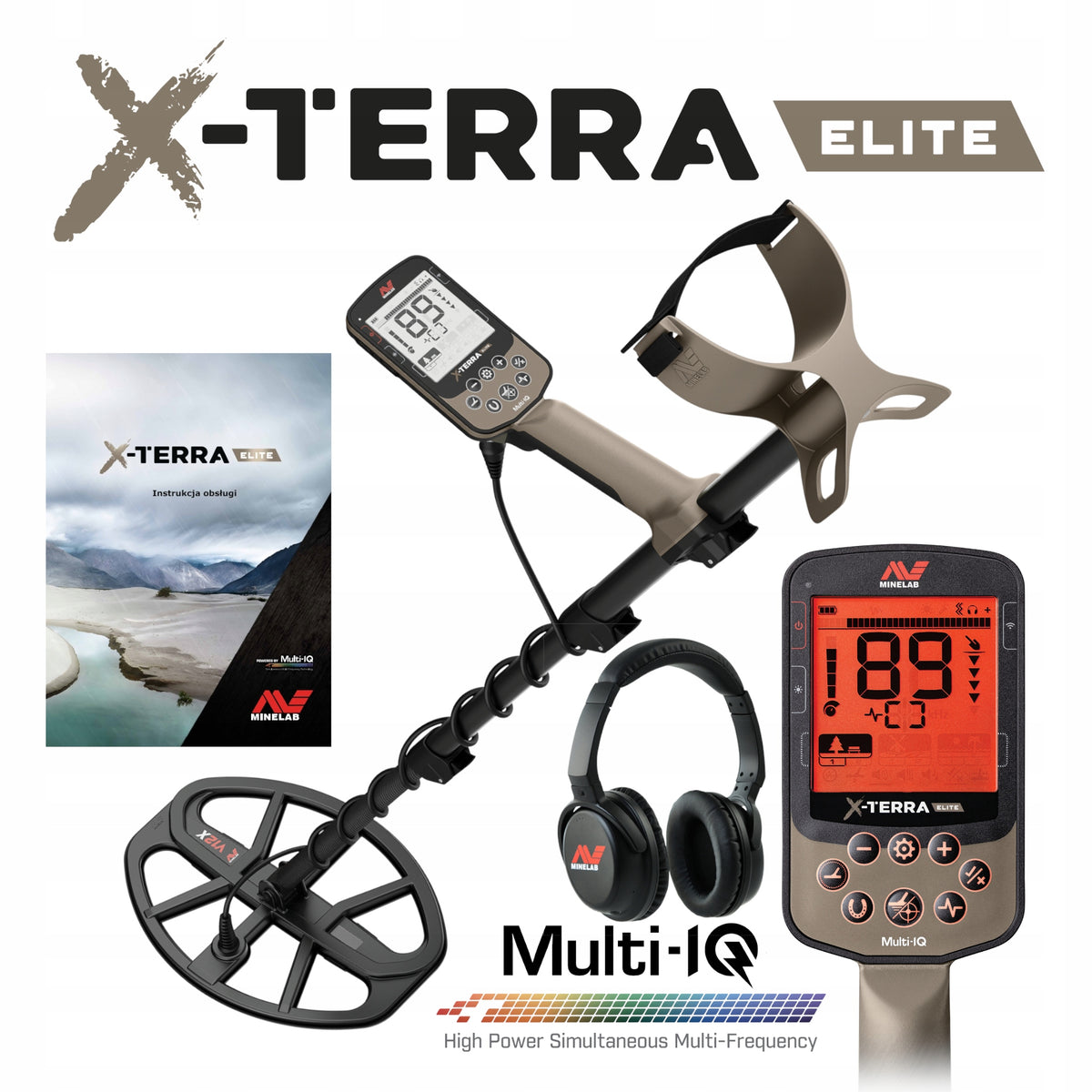 Metal detector Minelab X-TERRA ELITE + Wireless headphones