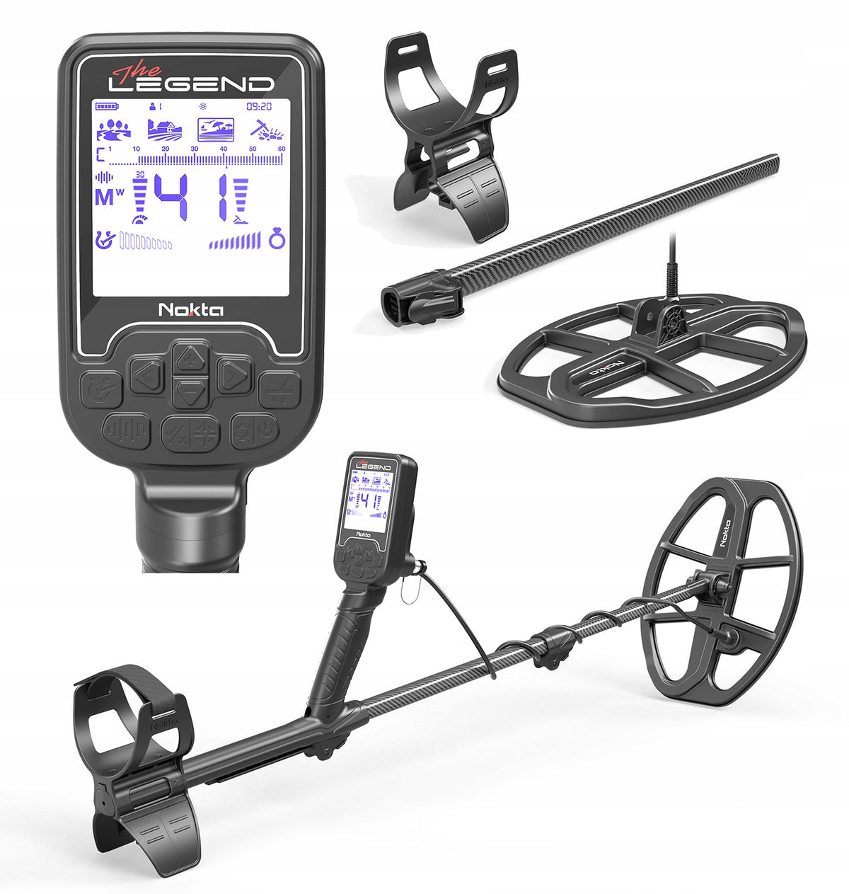 Metal detector Nokta The Legend Pro LG30 + LG15 v 1.17 BT + aku headphones Manufacturer code 11000840