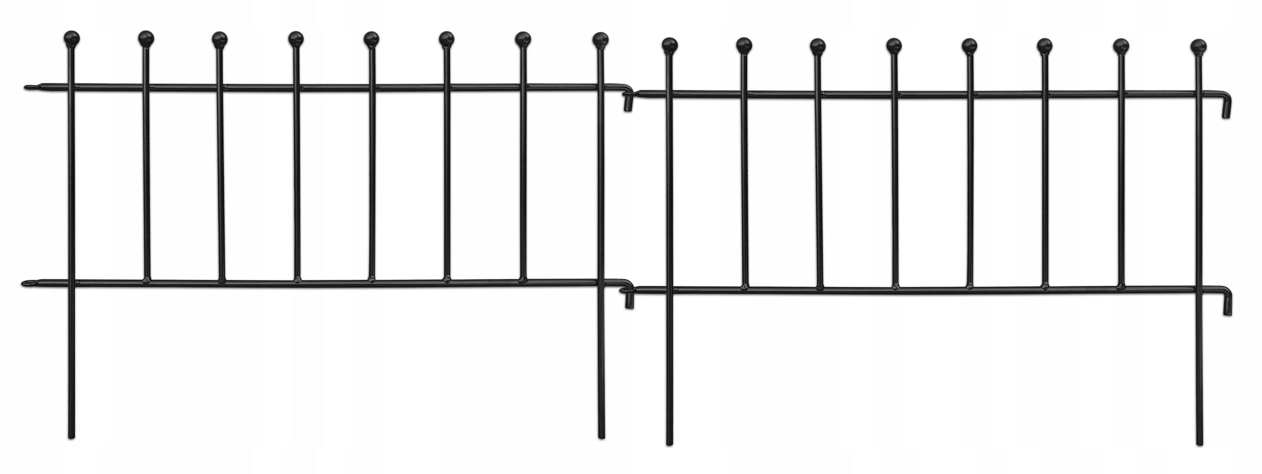 Metal garden fence, edging, fence,palisade full rods STRONG P8 Manufacturer code PP8
