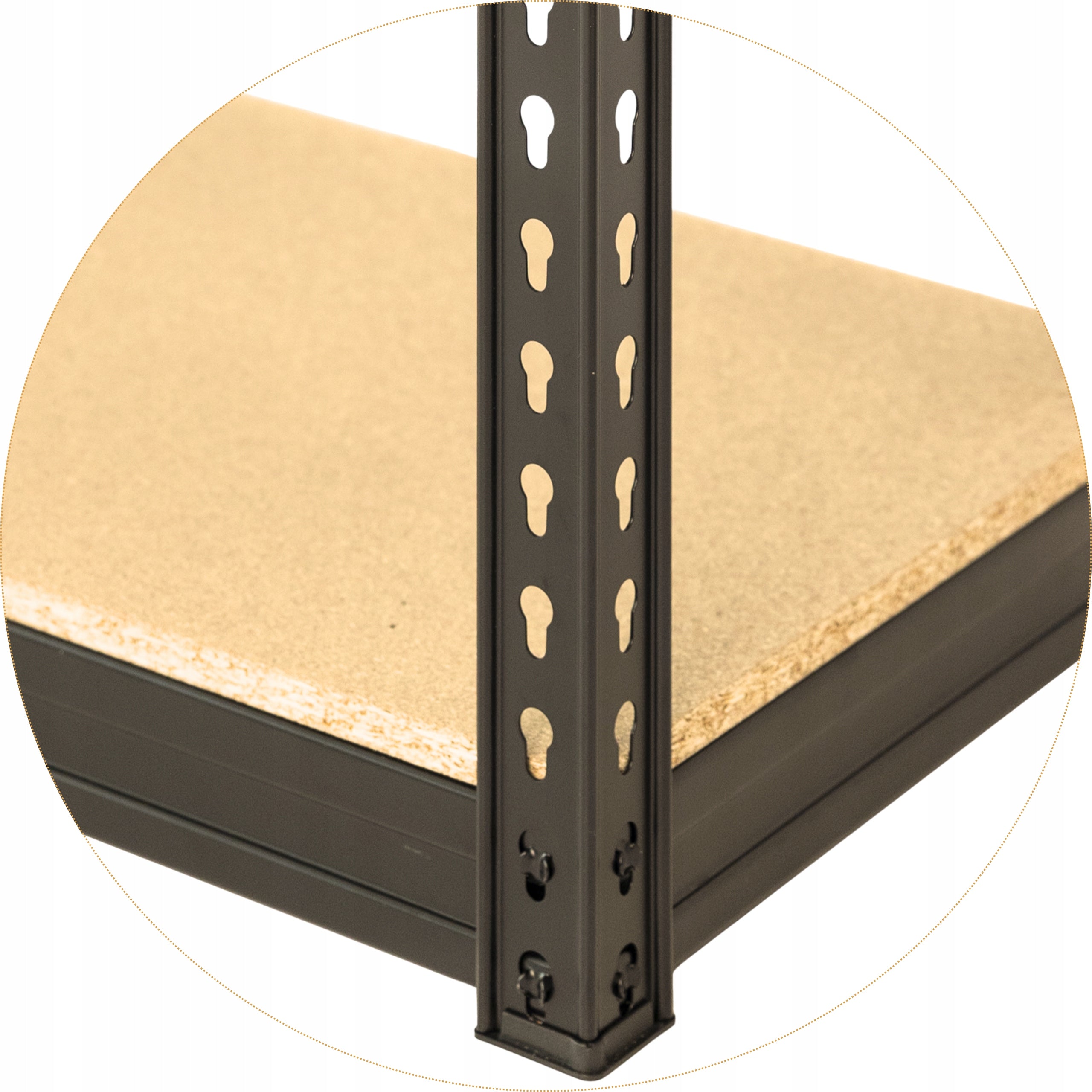 Metal loft rack industrial black R300 180x100x50 5x300kg Solid Manufacturer code 5.12.90-017