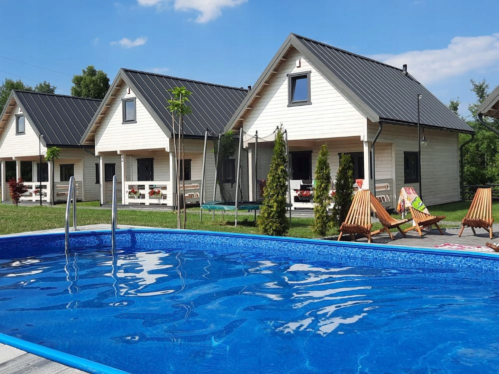 Metal pool 8x4,16x1,5 m professional installation, high quality accessories. Height 150 cm