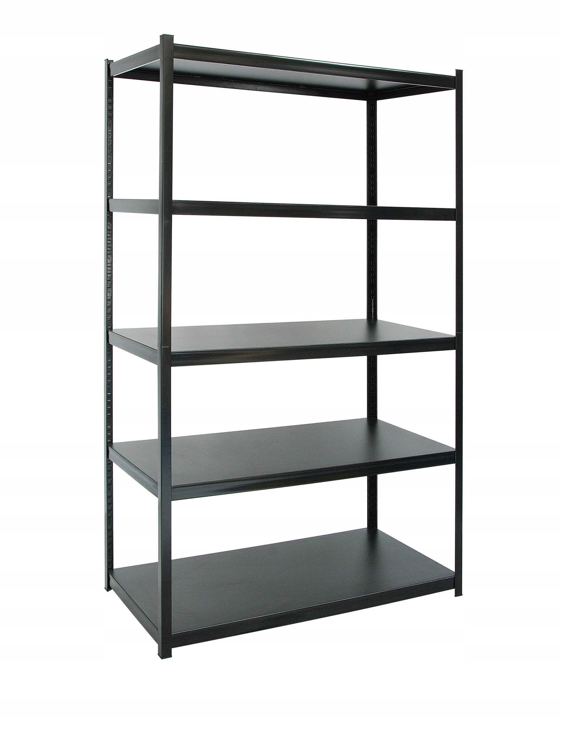 Metal rack PIKA color BLACK 5 -shelves 200x50x50 CM - 600 KG Warehouse Packaging status original