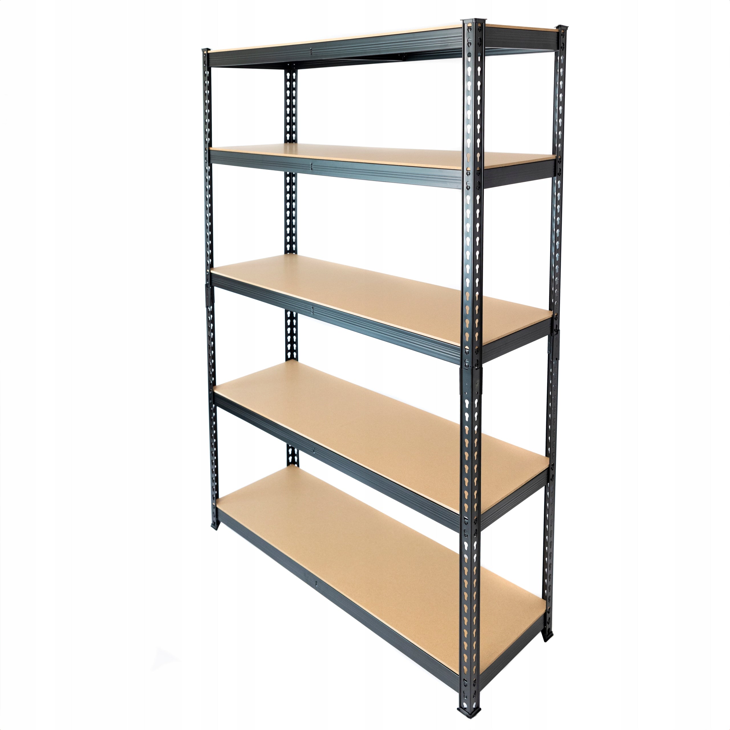 Metal rack black industrial loft ePlatinum 180x120x40 5x280kg QUALITY Manufacturer code regał metalowy nitowany 180x90x40 5x280