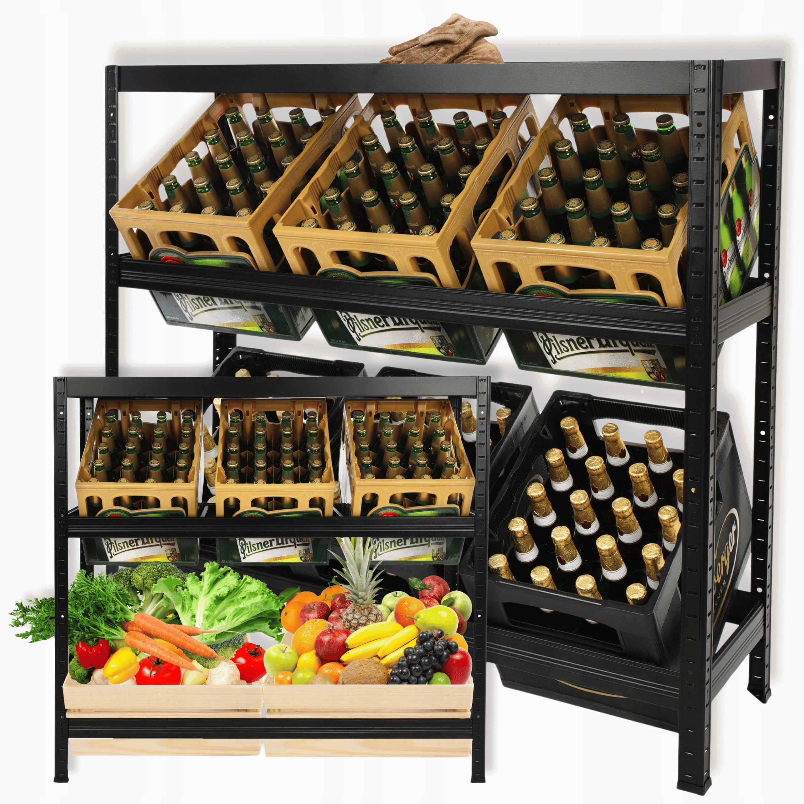 Metal rack for boxes drinks rack box with drinks 110cm SHELF