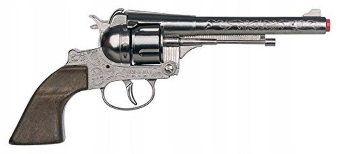 Metal revolver for 12 shot caps, Cowboy, Gonher 122/0 Packaging status original