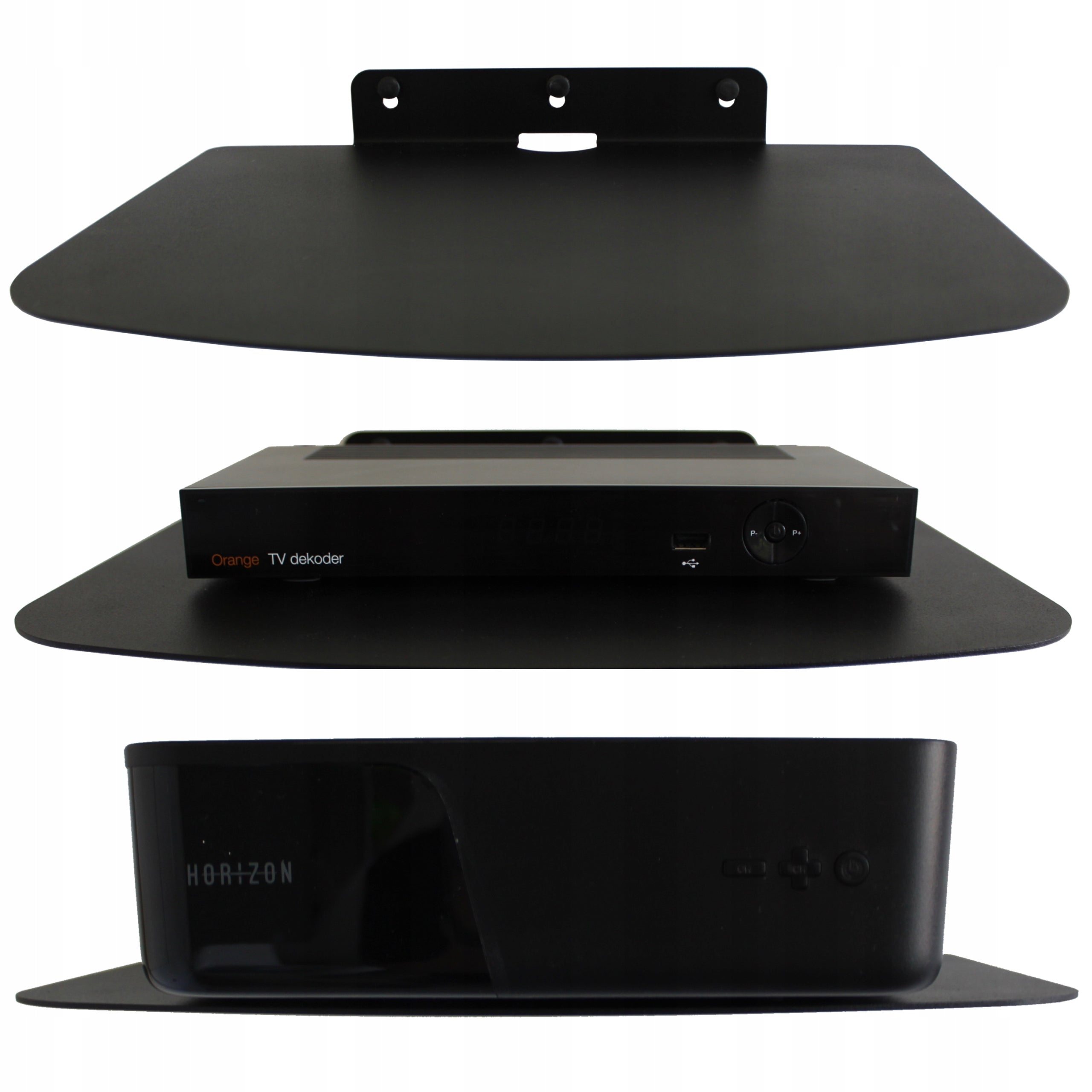 Metal shelf wall mount for RTV decoder ROUTER WIFI SWITCH CONSOLES