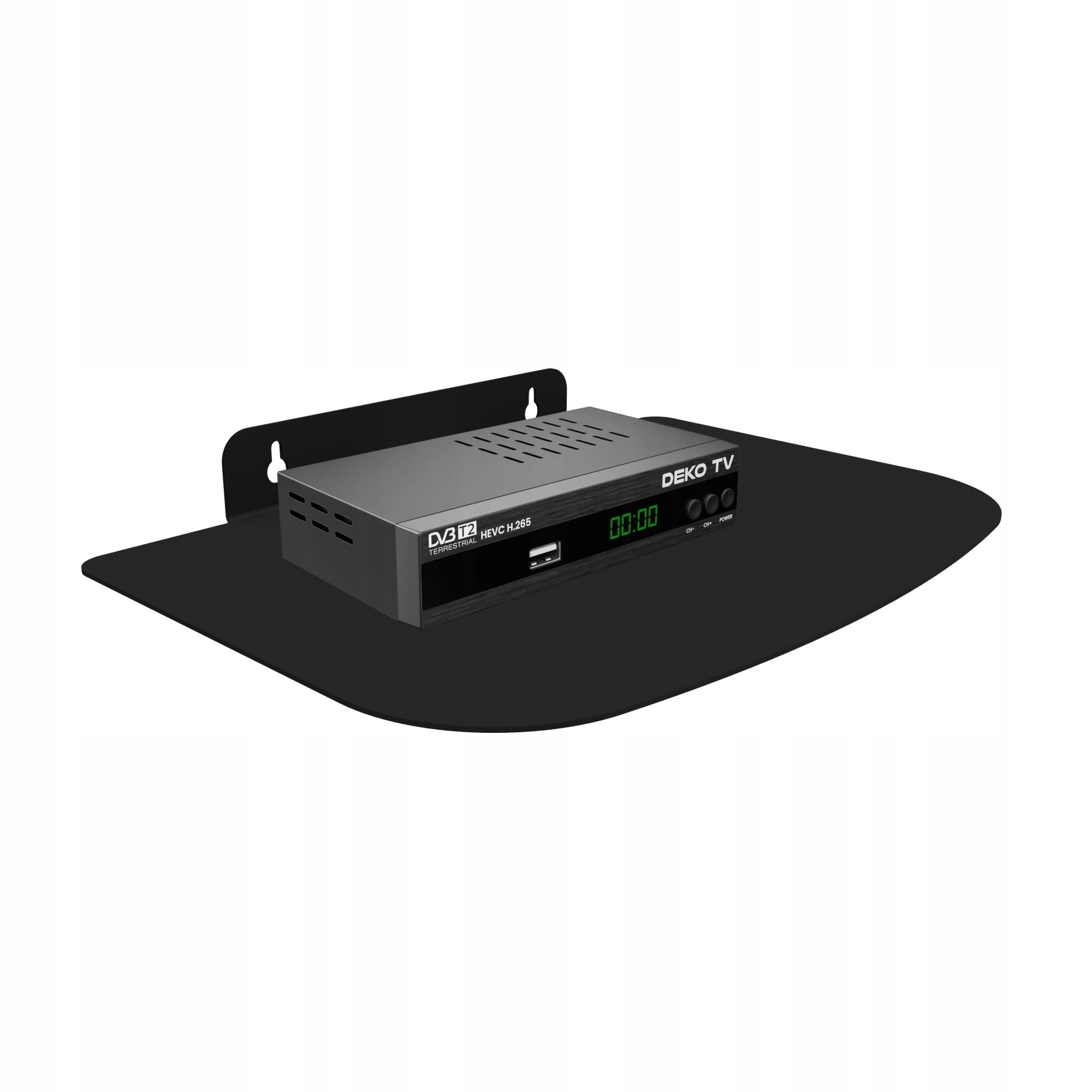 Metal shelf wall mount for RTV decoder ROUTER WIFI SWITCH TUNER EAN (GTIN) 5901922643496
