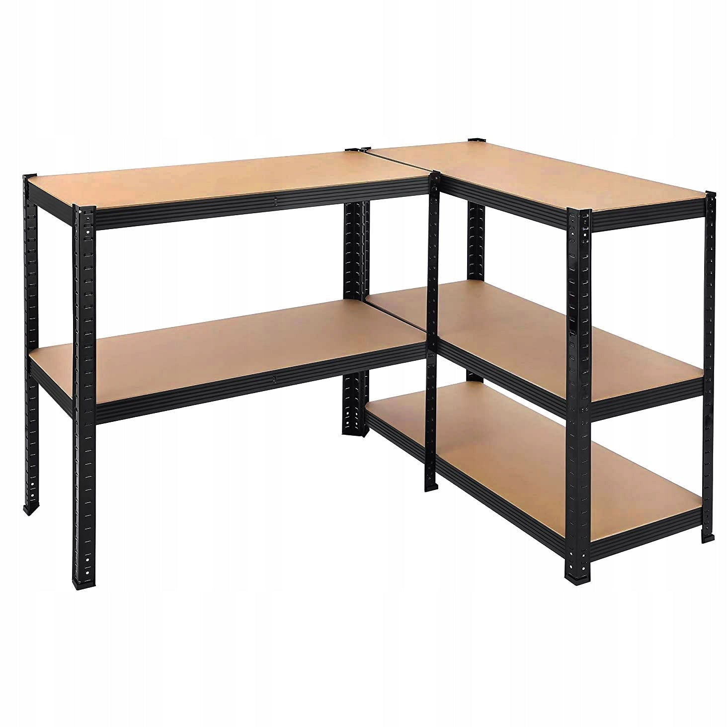 Metal storage rack 5 shelves black 180x90x40 cm for garage basement Manufacturer code 5905490228079