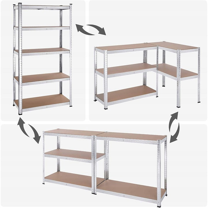 Metal storage rack Legger 180 x 90 x 40 cm max 200 kg per shelf Manufacturer Legger