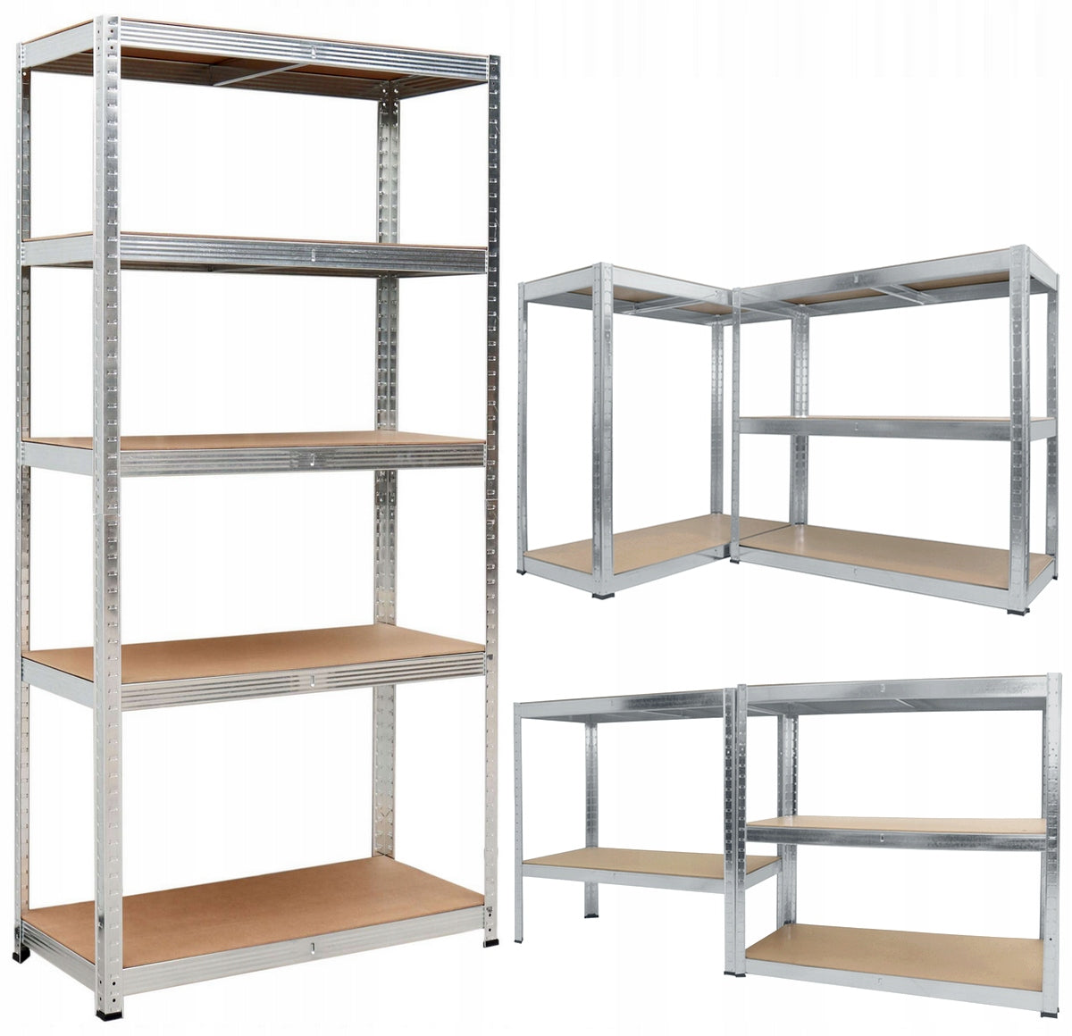 Metal storage rack Legger 180 x 90 x 40 cm max 200 kg per shelf
