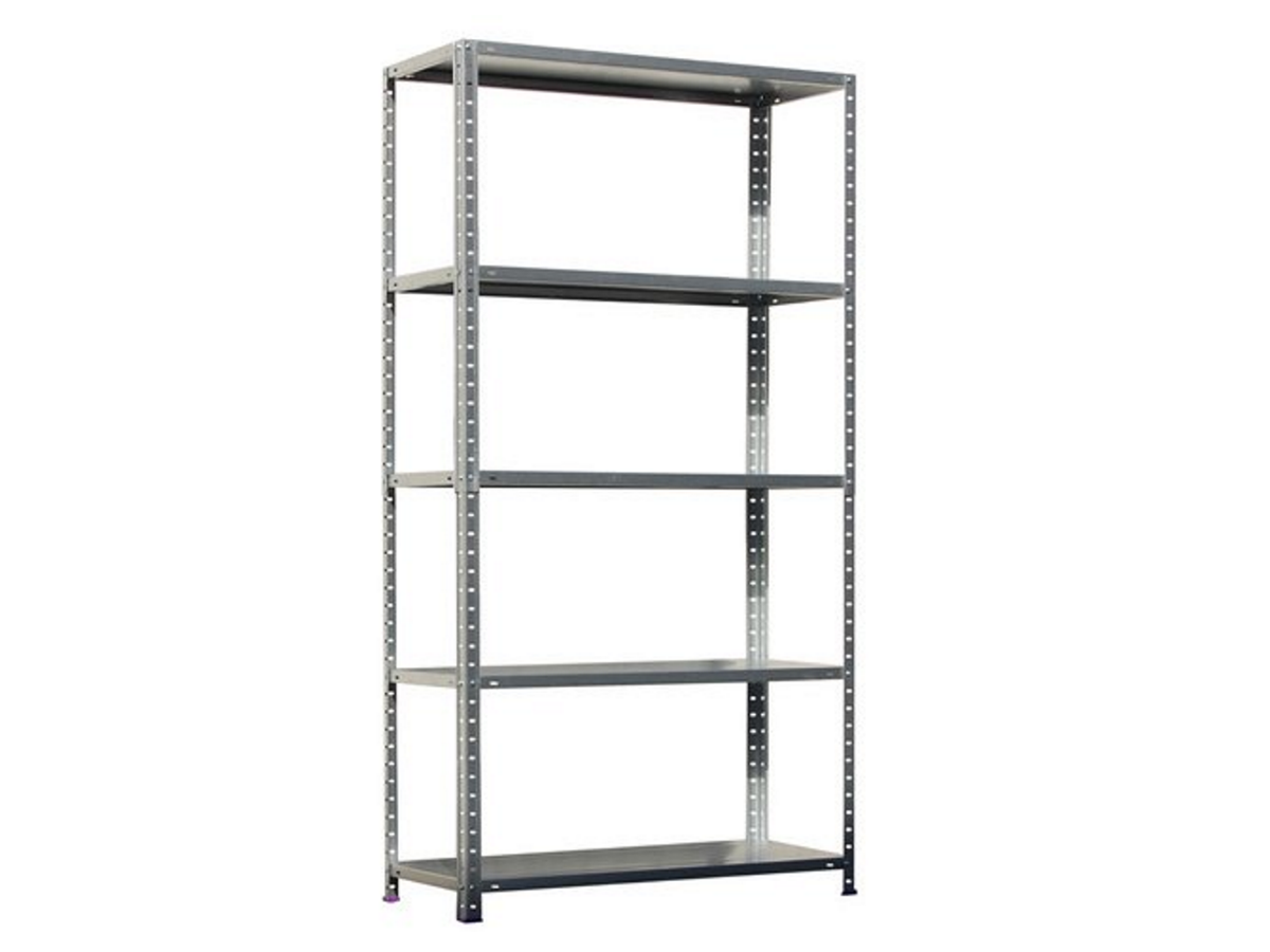 Metal storage rack Metalkas 185x100x40 cm galvanized shelves for basement
