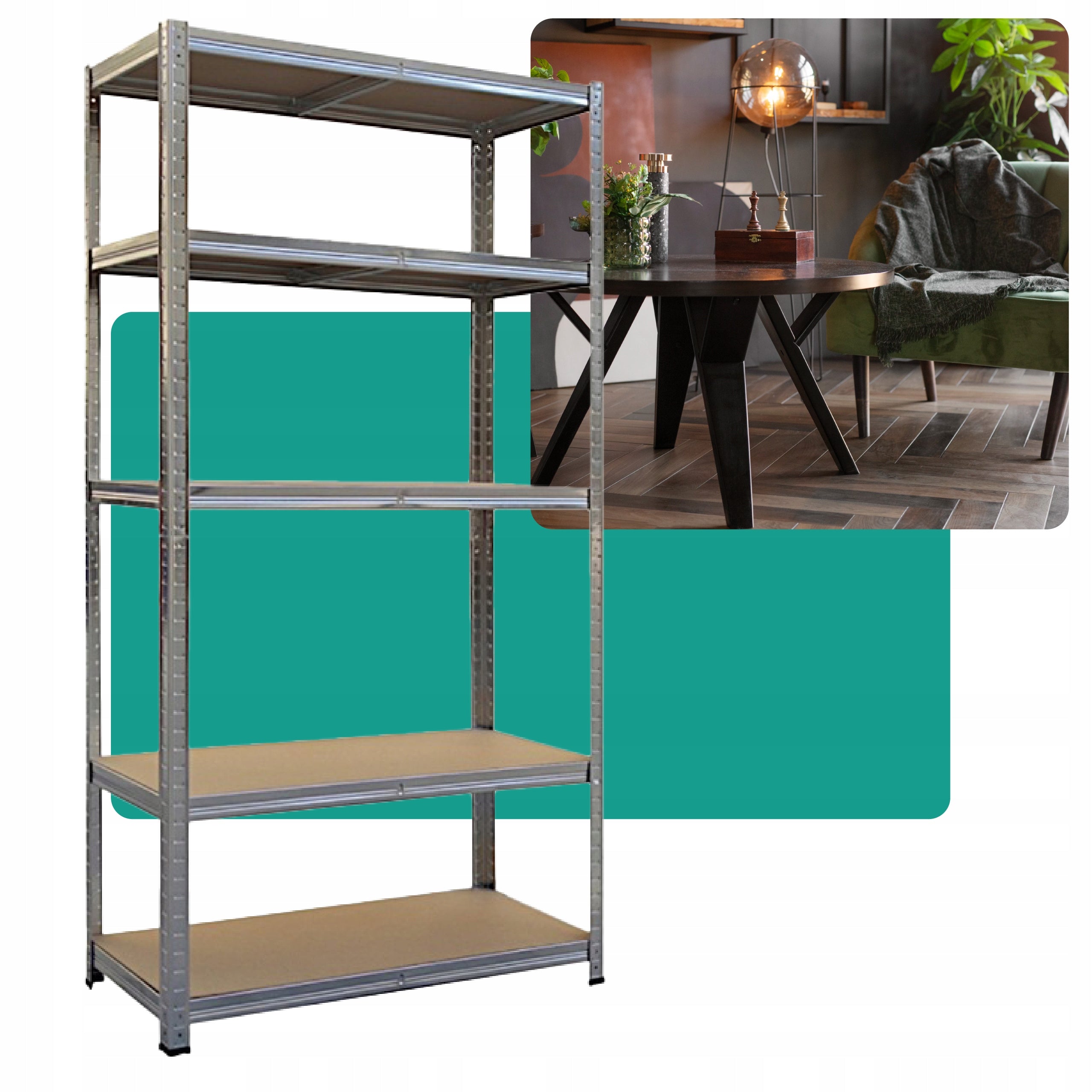 Metal storage rack for basement garage 180x90x40 Manufacturer code 12-263--2x1