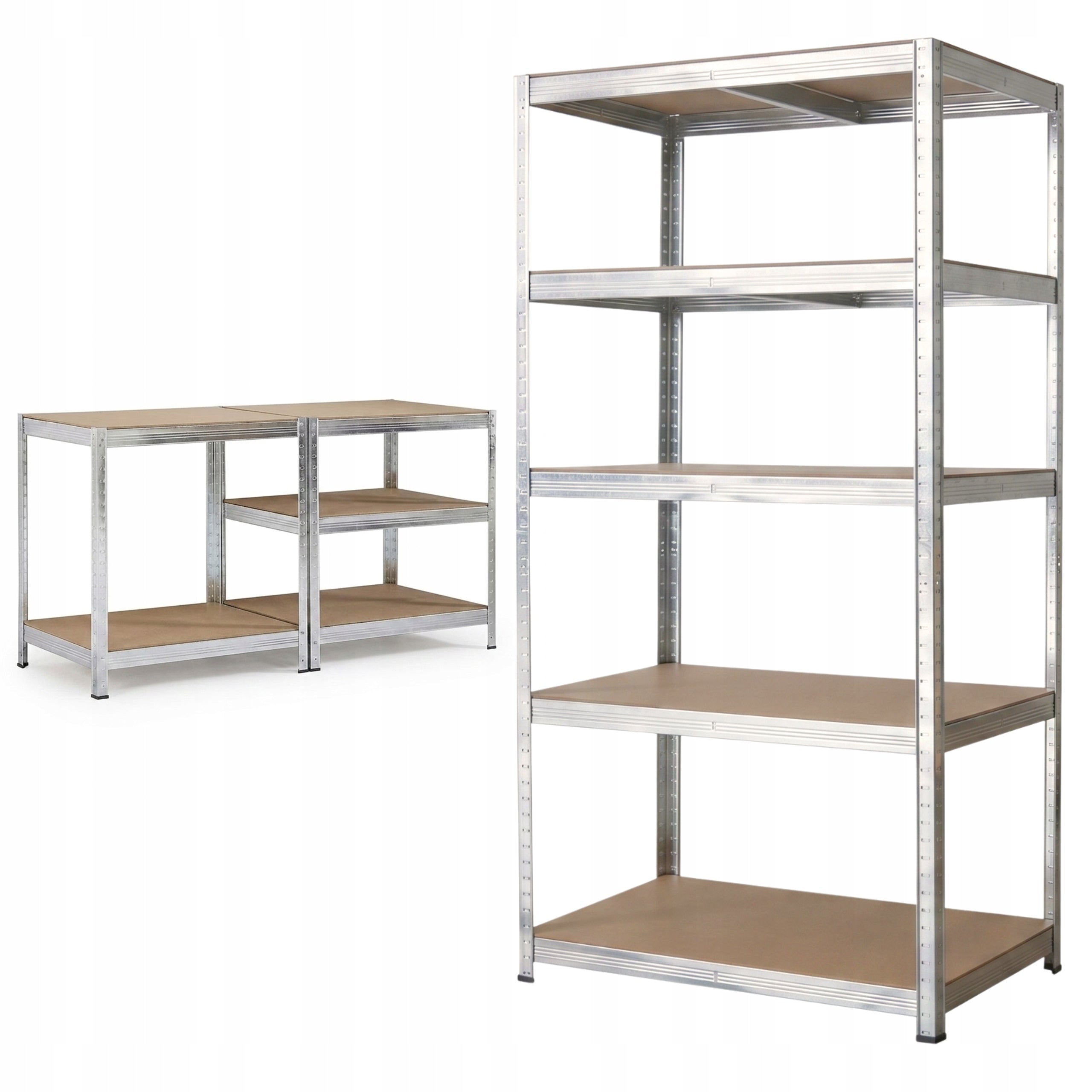 Metal storage rack for garage office 5 SHELVES 180x90x60 875kg Avenido