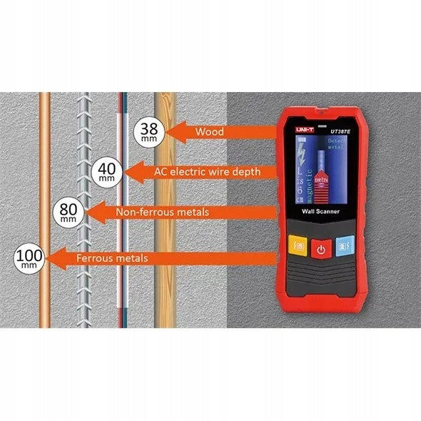 Metal, wood and voltage detector UT387E Uni-T Brand UNI-T