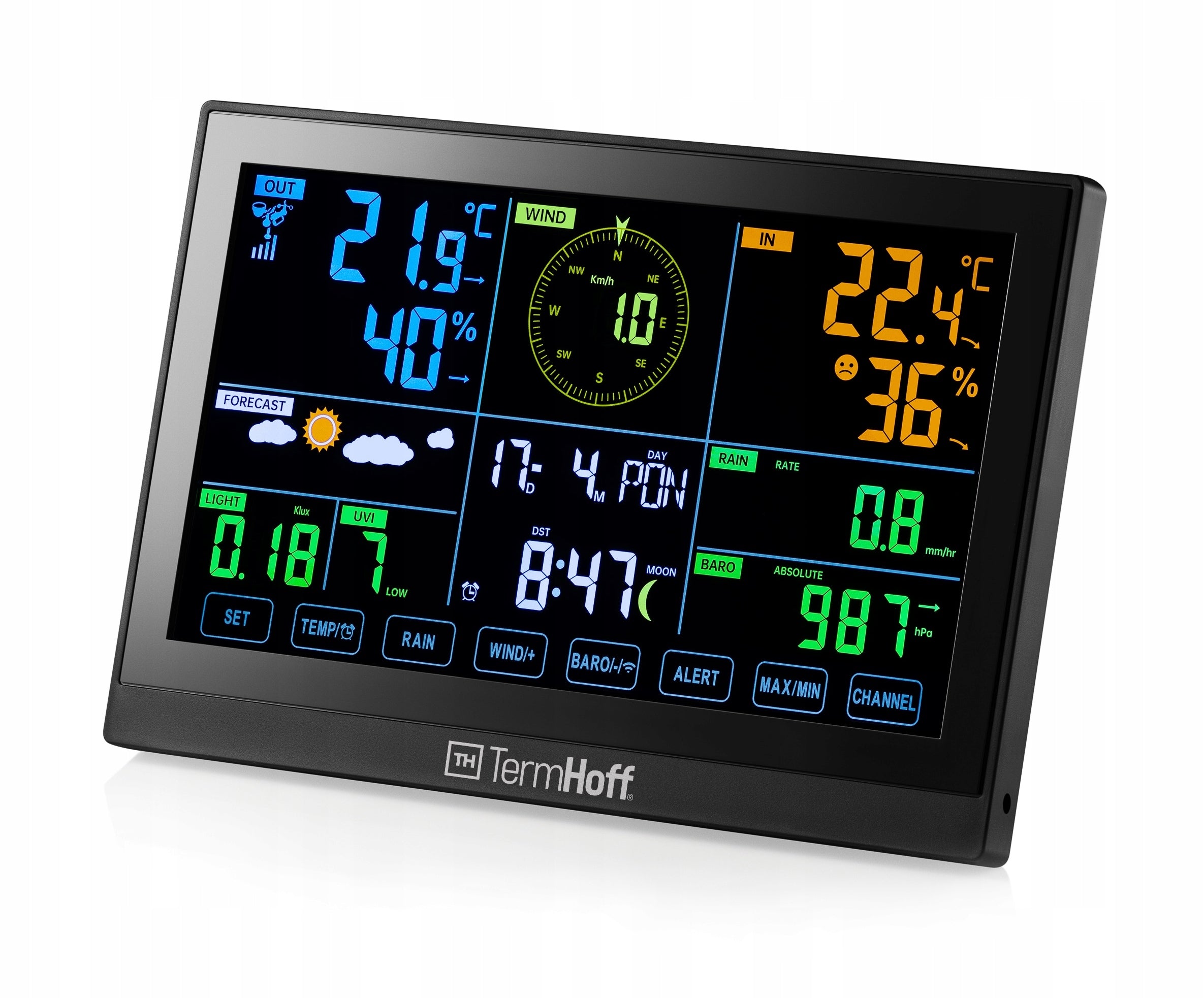 Meteo 7in1 WiFi WeatherCloud Outdoor Weather Station - TermHoff TH-WS5P EAN (GTIN) 5906268990204