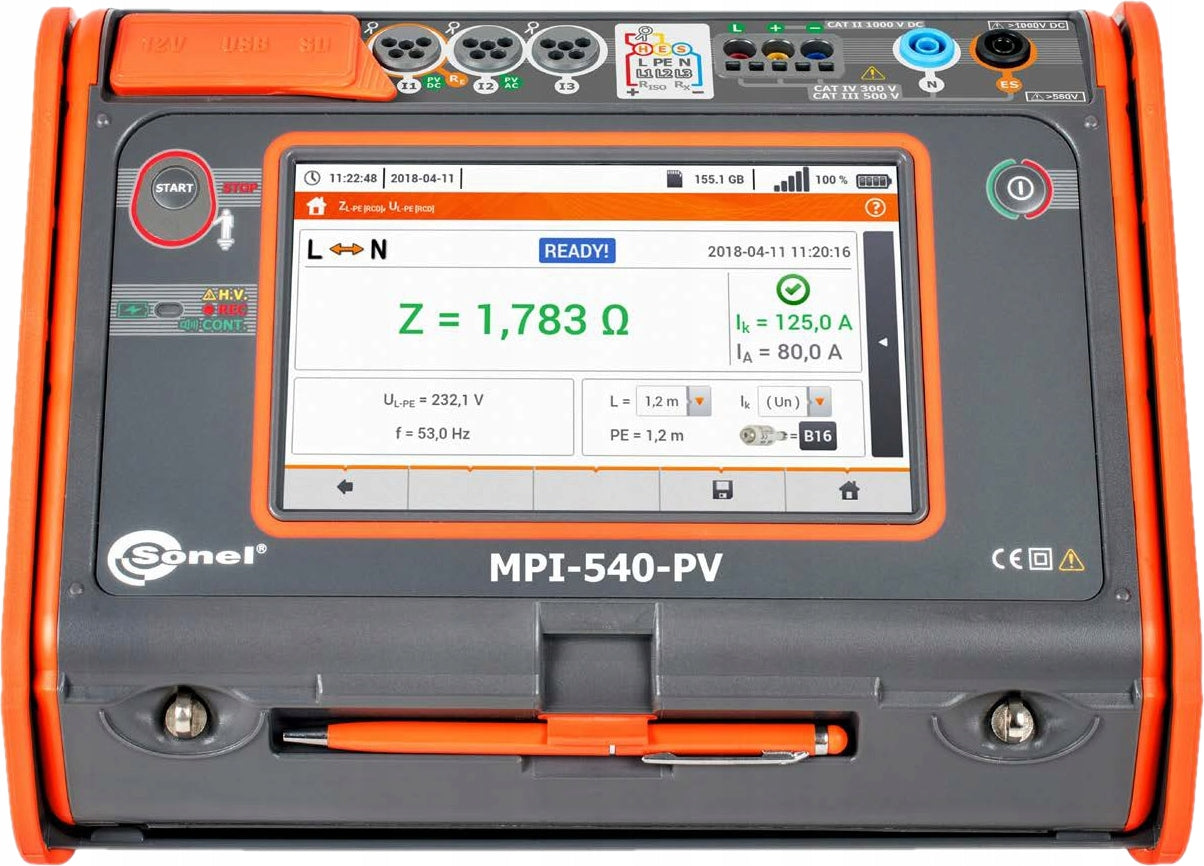 Meter for installation MPI-540-PV Sonel Manufacturer code WMPLMPI540PV